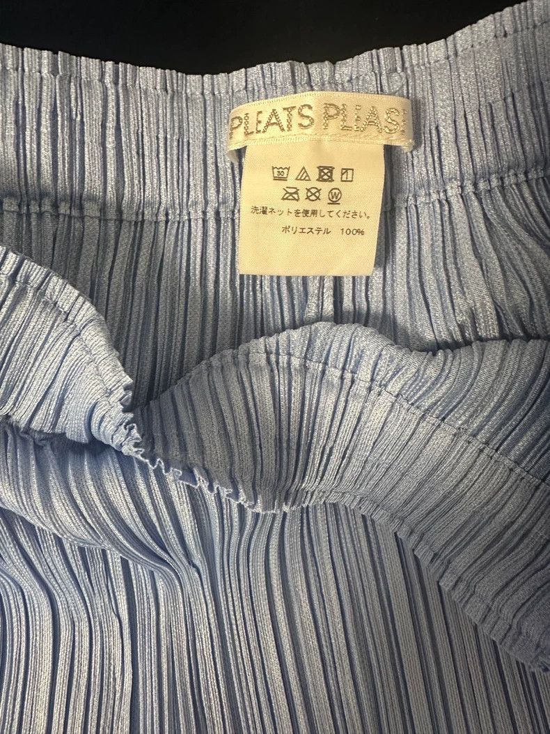 Issey Miyake Issey Miyake Blue pleated pants Size 26" / US 2 / IT 38 - 4 Thumbnail
