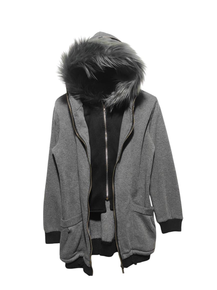 Hysteric Glamour Double Layer Grey Fur Hoodie if6was9 LGB style Size US S / EU 44-46 / 1 - 1 Thumbnail