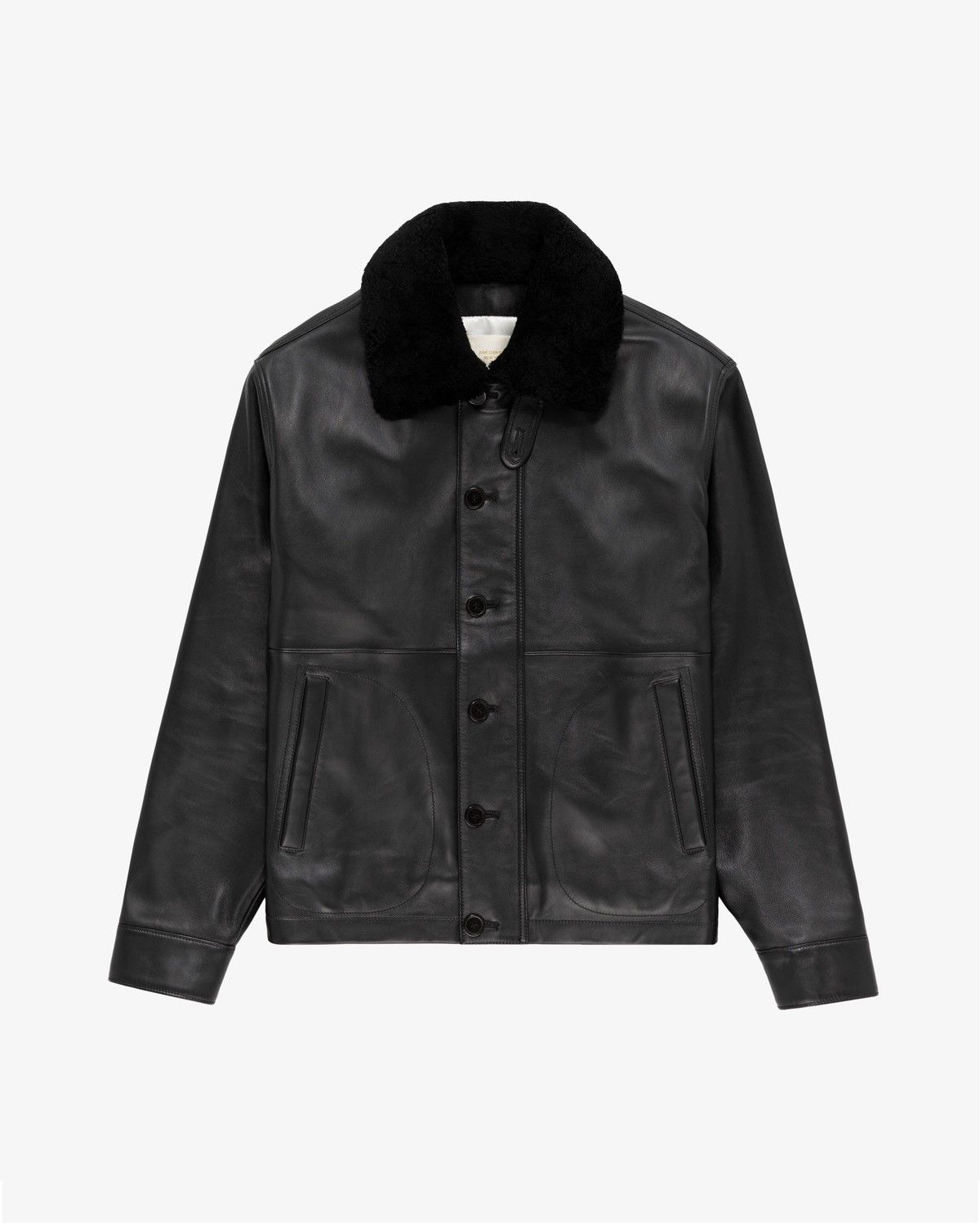 Aime Leon Dore Aime Leon Dore Black N1 Leather Shearling Deck Jacket Size US XS / EU 42 / 0 - 2 Thumbnail