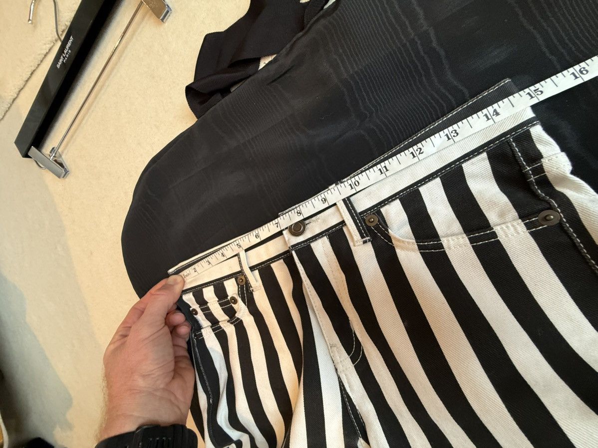 Saint Laurent Paris SS14 Saint Laurent black white skinny jeans Hedi Slimane 26 Size US 26 / EU 42 - 3 Thumbnail