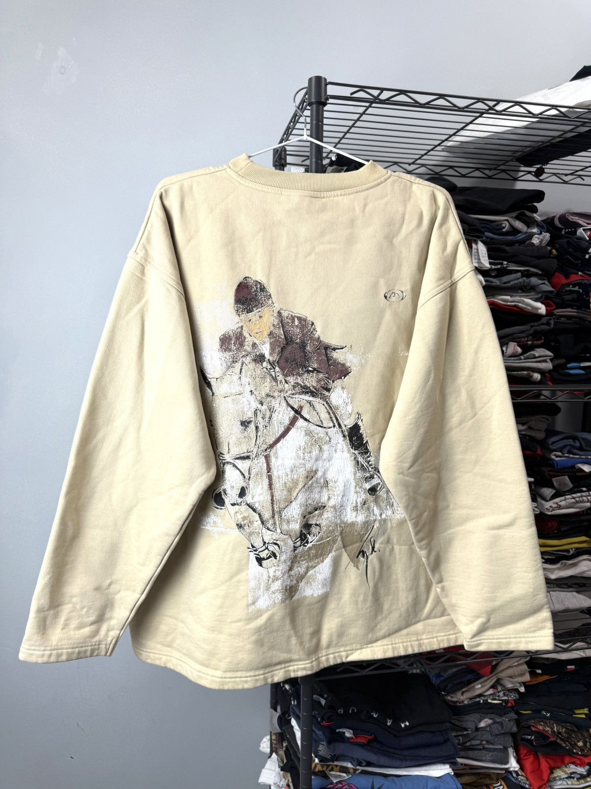 Cowboy Equipment Rare! Vintage 90’s Mystic Horse Rider Equestrian Sweatshirt Size US L / EU 52-54 / 3 - 1 Thumbnail