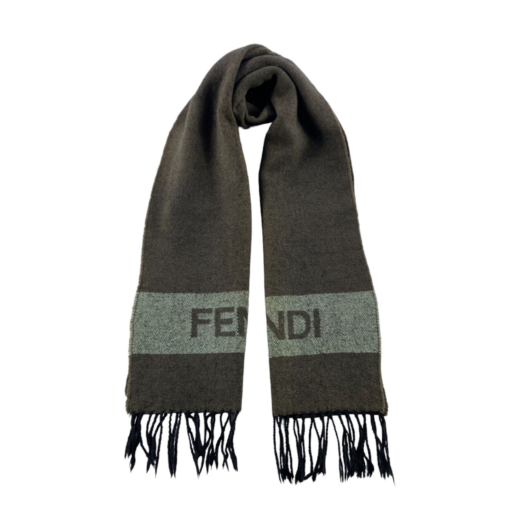 Fendi × Vintage Fendi Scarf / Muffler / Neckwear - WW1012 Size ONE SIZE - 1 Thumbnail