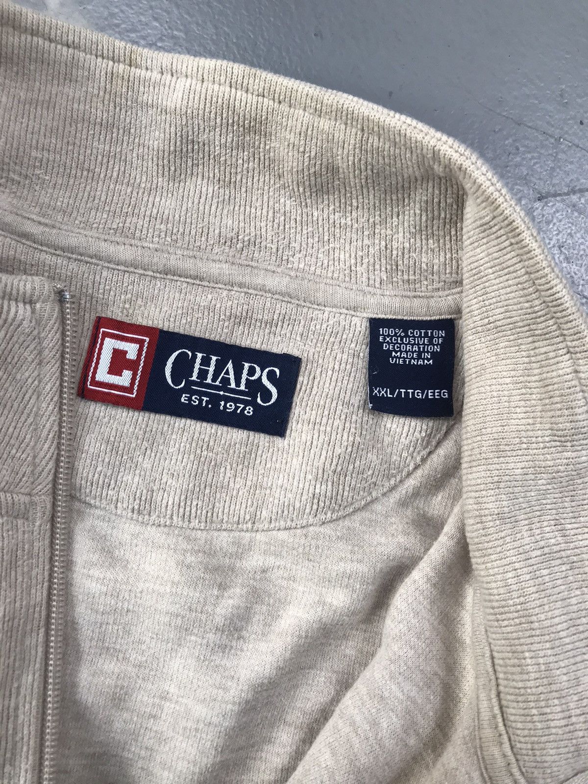 Chaps × Designer × Vintage Vintage chaps baggy fit zipper sweater Size US XXL / EU 58 / 5 - 6 Thumbnail