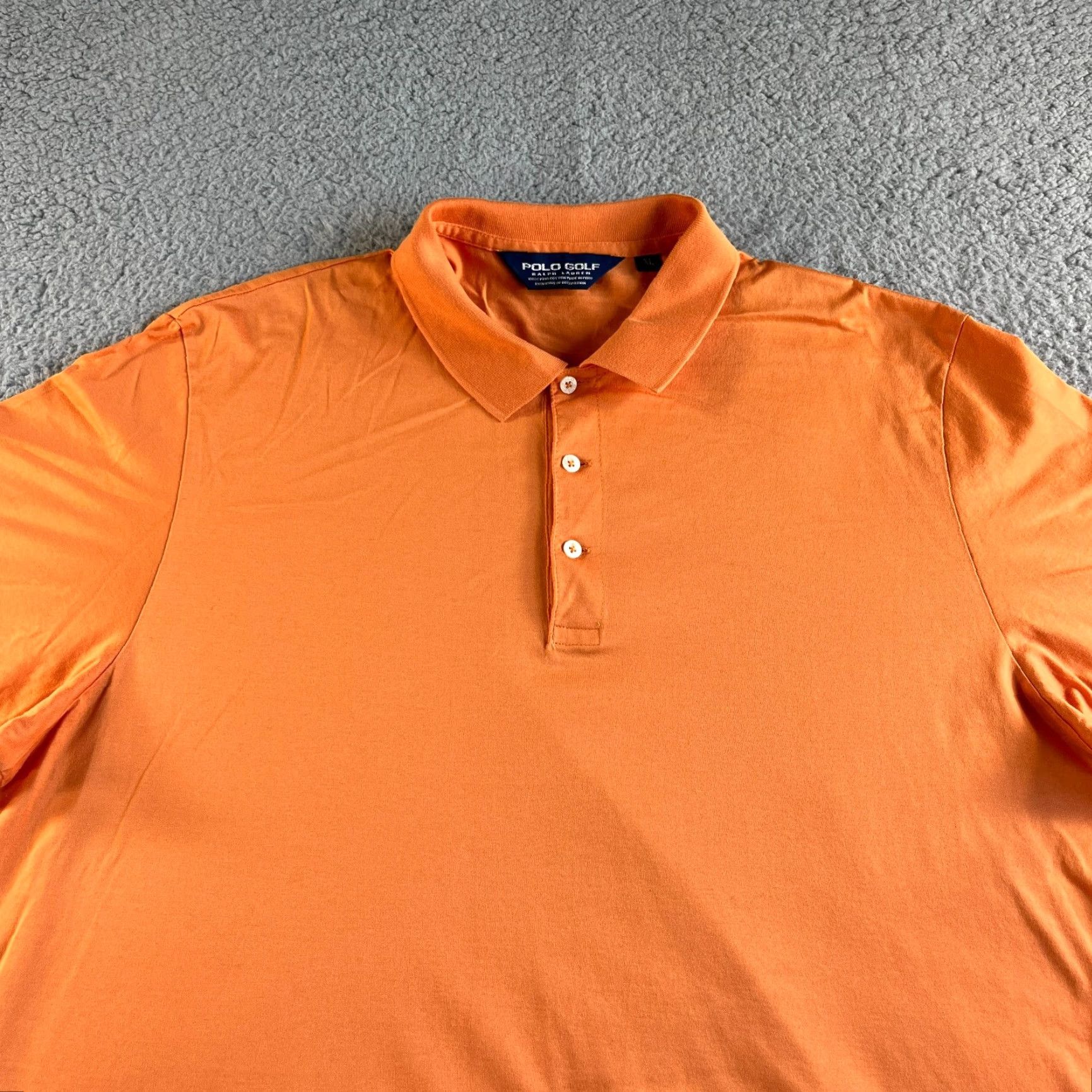 Ralph Lauren VINTAGE Ralph Lauren Polo Golf Shirt Mens XL Orange Pima Cotton Polo Shirt Polo Golf Shirt Mens XL Orange Pima Cotton Size US XL / EU 56 / 4 - 2 Thumbnail