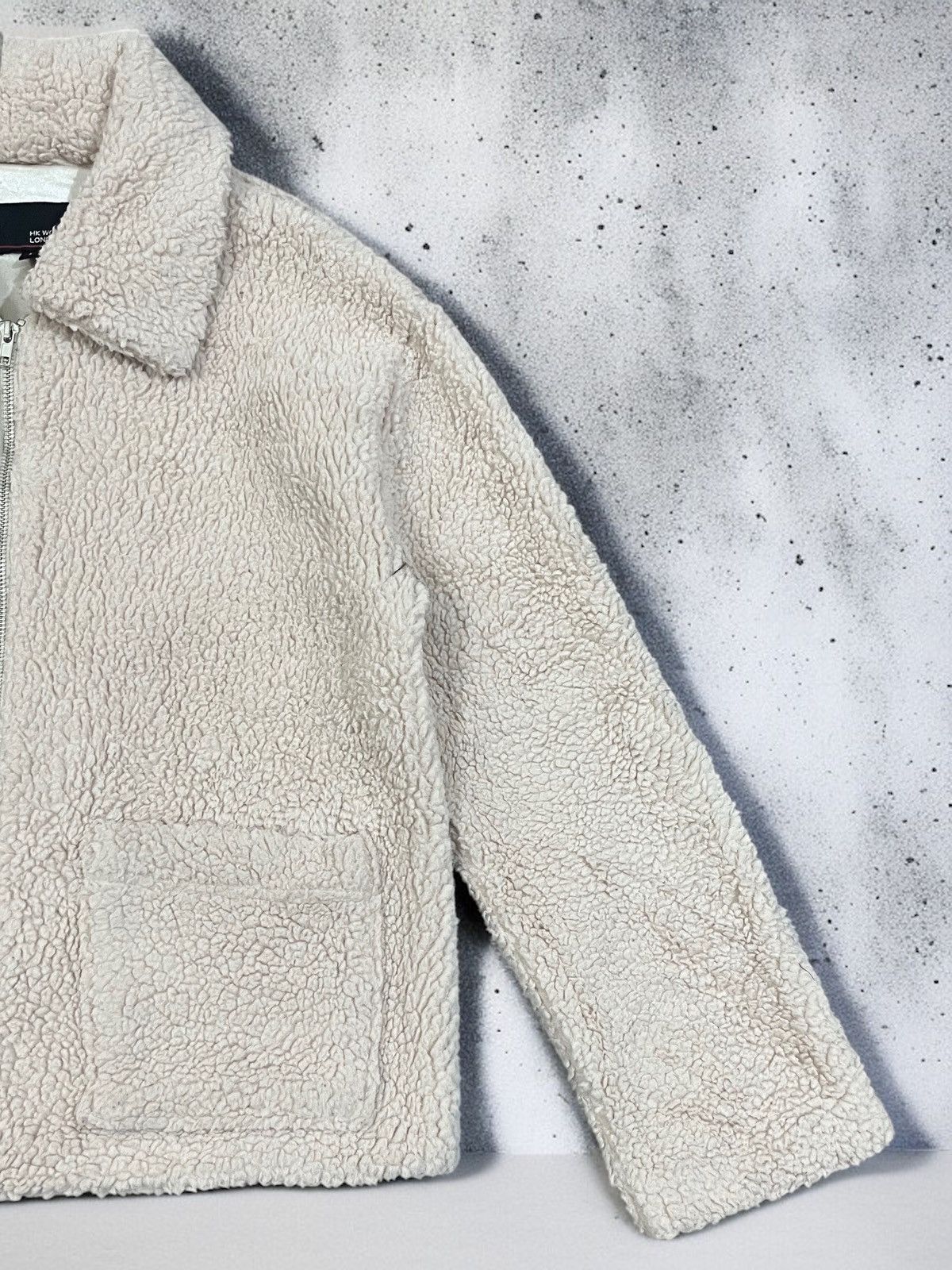 Japanese Brand Vintage HK Works London Deep Pile Sherpa Bomber Jacket Size US M / EU 48-50 / 2 - 3 Thumbnail