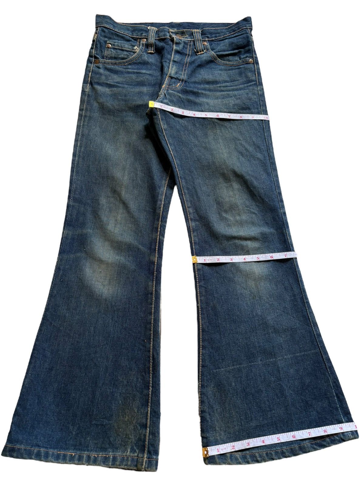 Japanese Brand Vintage Japanese Brand Mud Wash Bootcut Flare Jeans Size 29" - 12 Thumbnail
