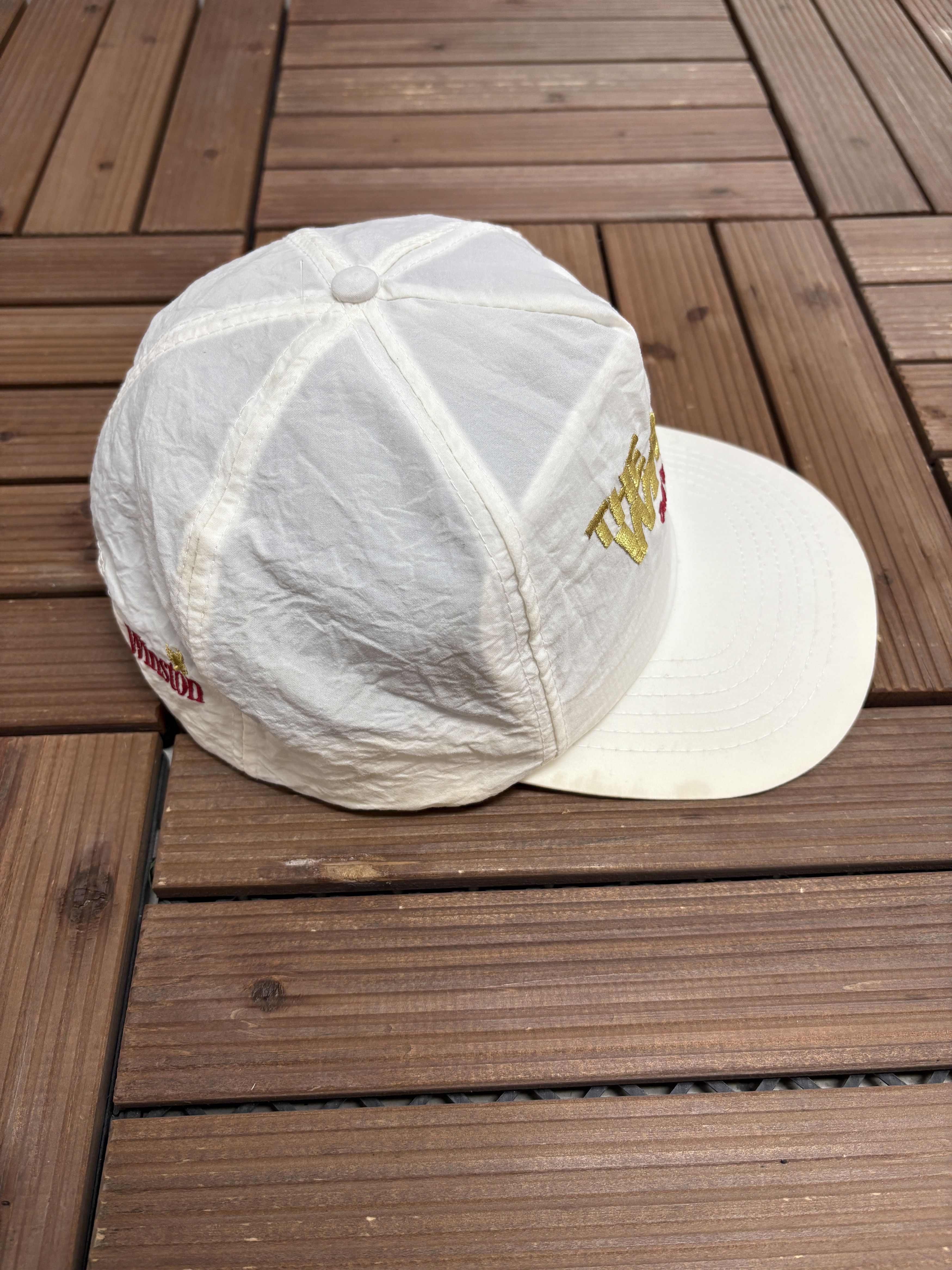 Vintage The Wrap Only Winston Has It Vintage White Snap Back Hat Cap Size ONE SIZE - 4 Thumbnail