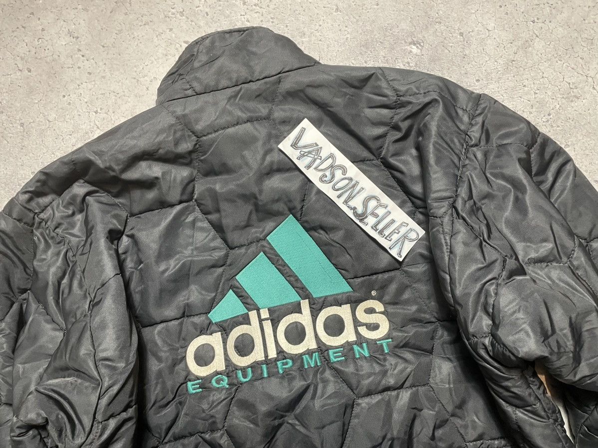 Adidas × Vintage Vintage 90's Adidas Equipment Parka Jacket Big Logo Rare Size US L / EU 52-54 / 3 - 16 Thumbnail