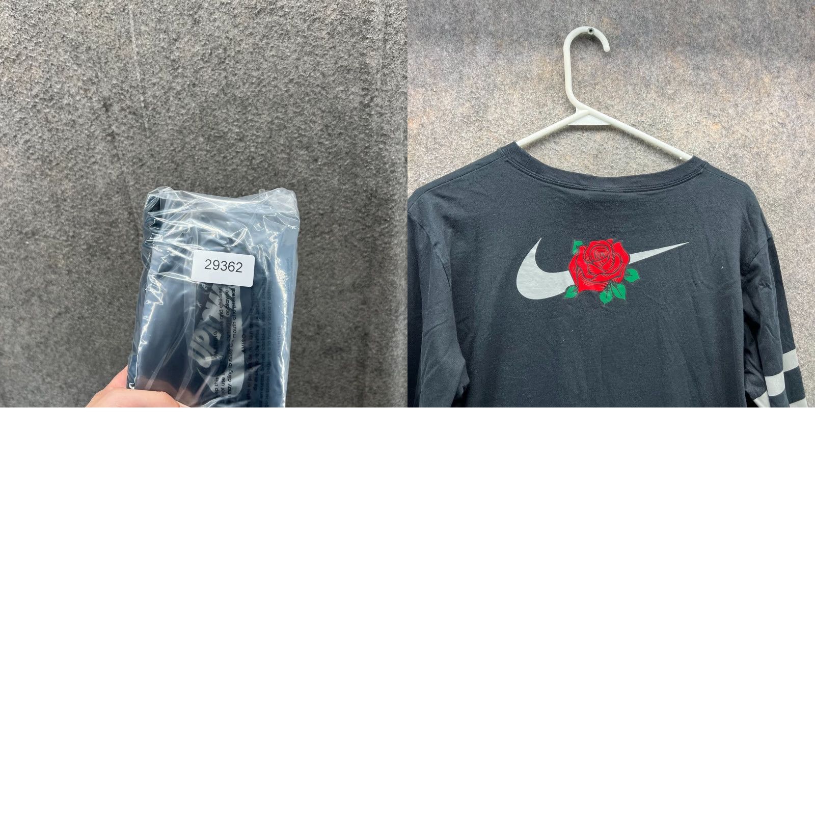 Nike Nike Shirt Women Large Black Uptown Center Swoosh Red Rose Long Sleeve Cotton Size L / US 10 / IT 46 - 9 Thumbnail