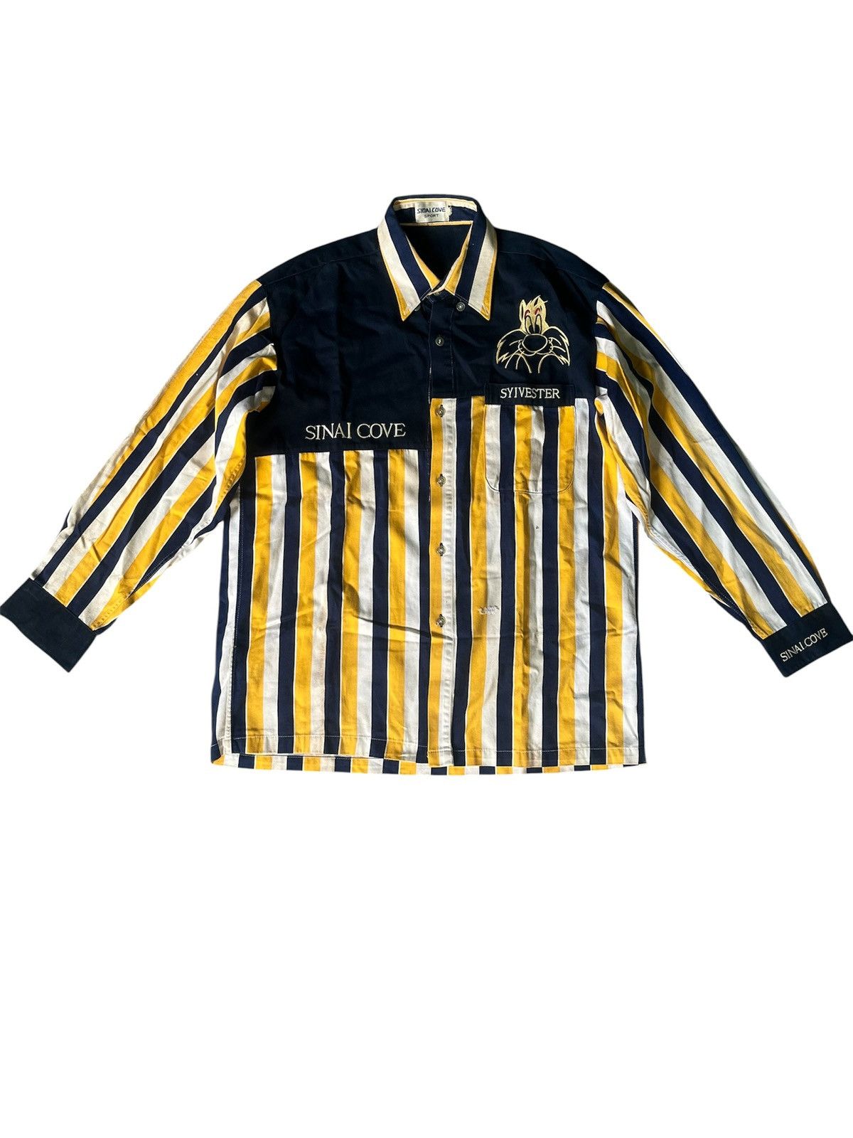 Vintage Vintage Sinai Cove Sport x Sylvester Looney Tunes Striped Size US L / EU 52-54 / 3 - 1 Thumbnail