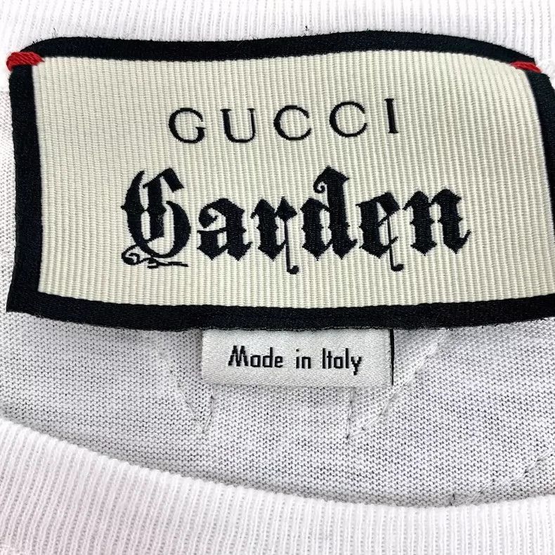 Gucci Gucci White Logo Print Cotton TShirt-2505 Size US S / EU 44-46 / 1 - 6 Thumbnail