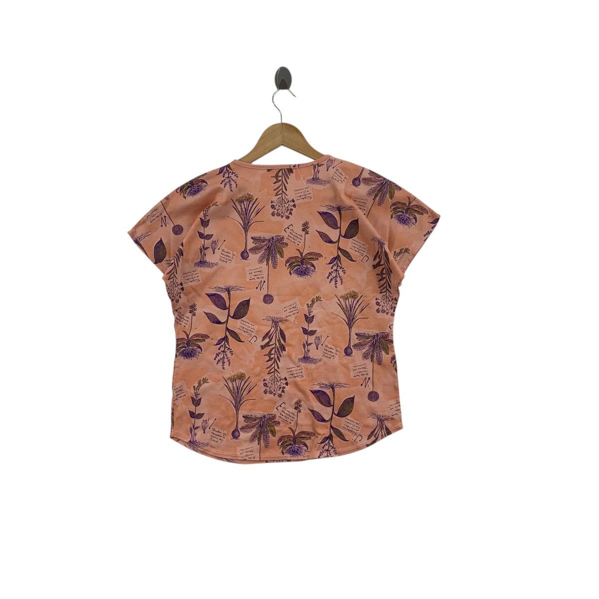 Vintage Vintage 80’ CRESTED CRANE TOKYO Designer AOP Tee Shirt Top Size S / US 4 / IT 40 - 5 Thumbnail