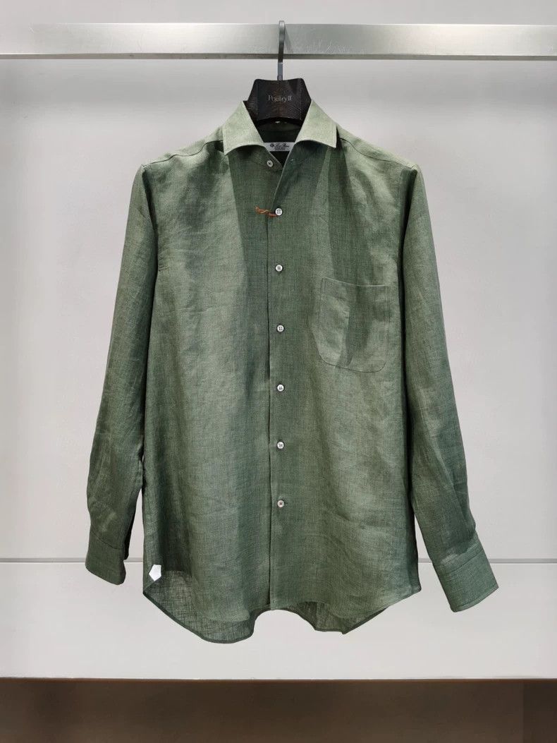 Loro Piana LORO PIANA Men's linen shirts Size US S / EU 44-46 / 1 - 1 Thumbnail