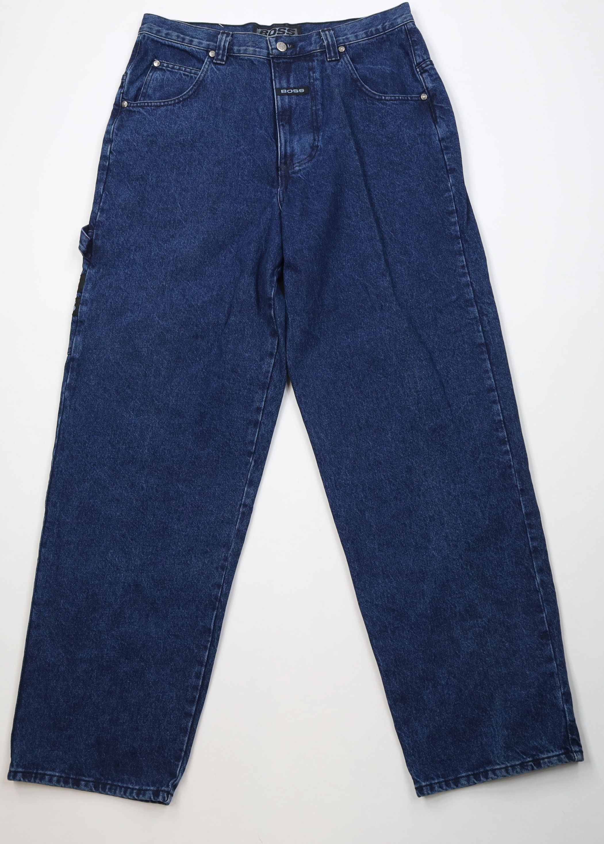 Vintage Deadstock Vintage 90s Boss Wide Leg Skateboard Denim Jeans Size US 36 / EU 52 - 1 Thumbnail