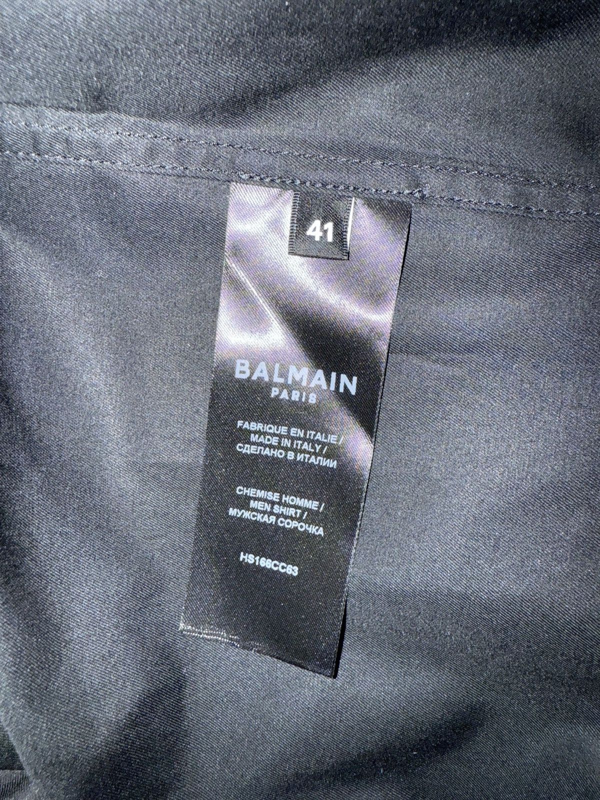 Balmain BALMAIN overshirt with logo embroidery Size US L / EU 52-54 / 3 - 7 Thumbnail