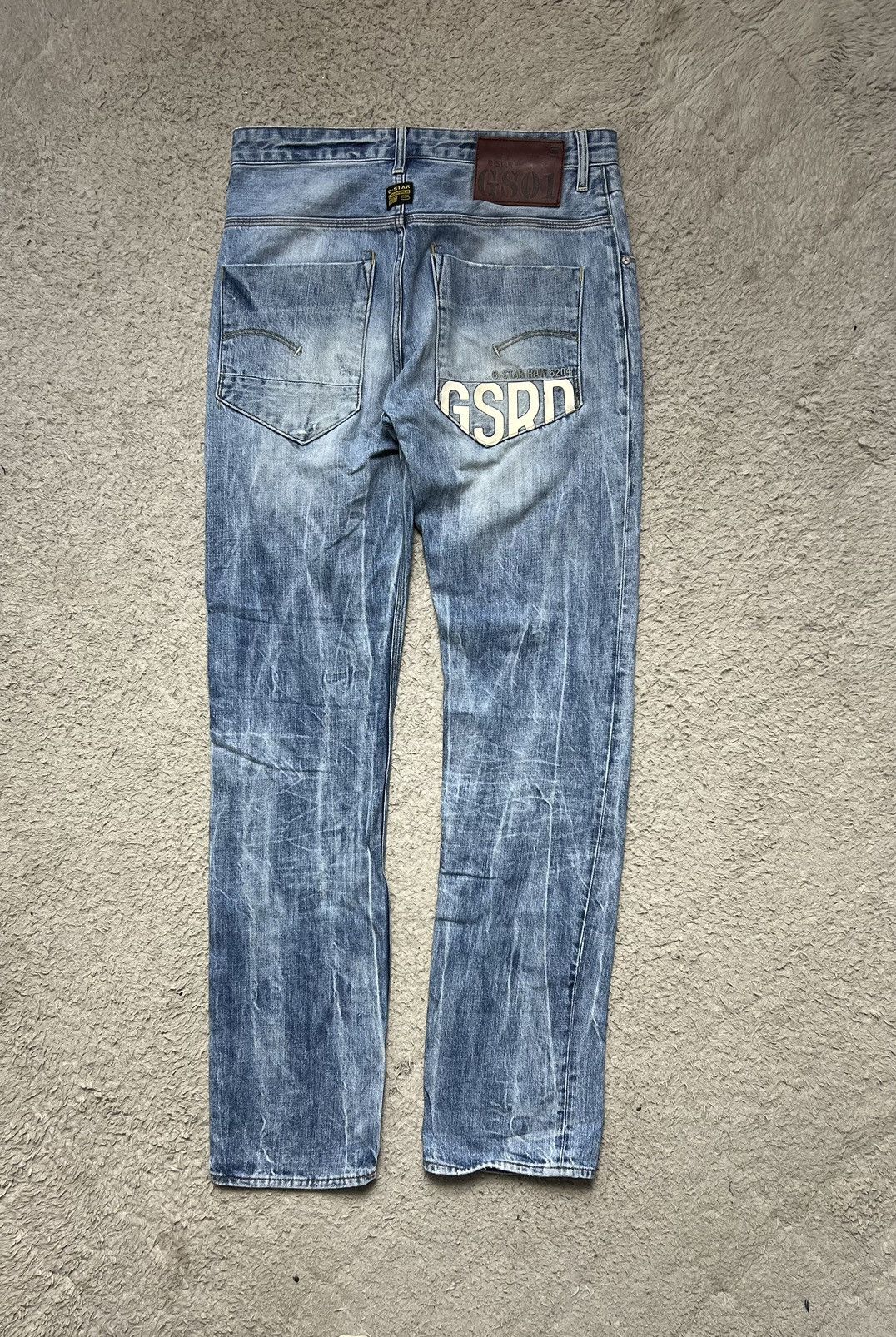 G-Star Pants G Star RAW Big Logo Jeans Denim Size US 33 - 1 Thumbnail