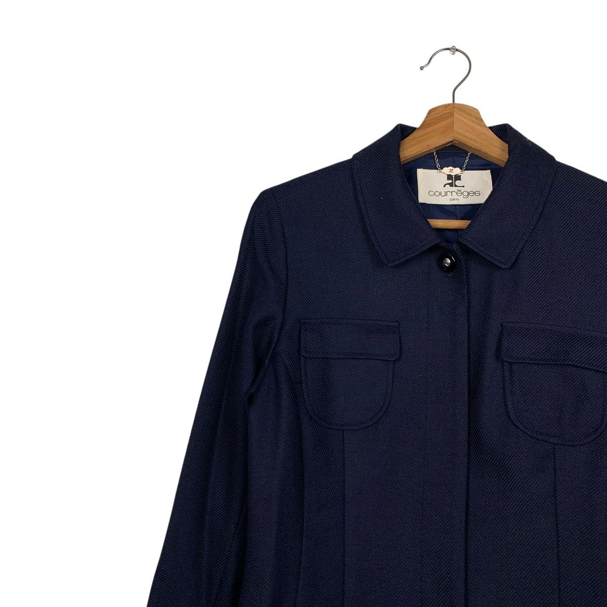 Courreges 90’s COURREGES Wool Jacket #2347-C105 Size M / US 6-8 / IT 42-44 - 6 Thumbnail