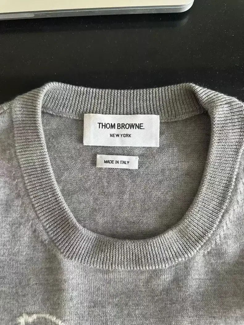 Thom Browne Thom Browne Dog Pattern Sweater Size US L / EU 52-54 / 3 - 3 Thumbnail