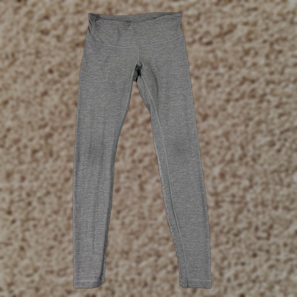 Lululemon Lululemon Pants Womens 6 Gray 29" Skinny Straight Activewear Running Yoga Zip Pockets Pull On Size 28" / US 6 / IT 42 - 1 Thumbnail