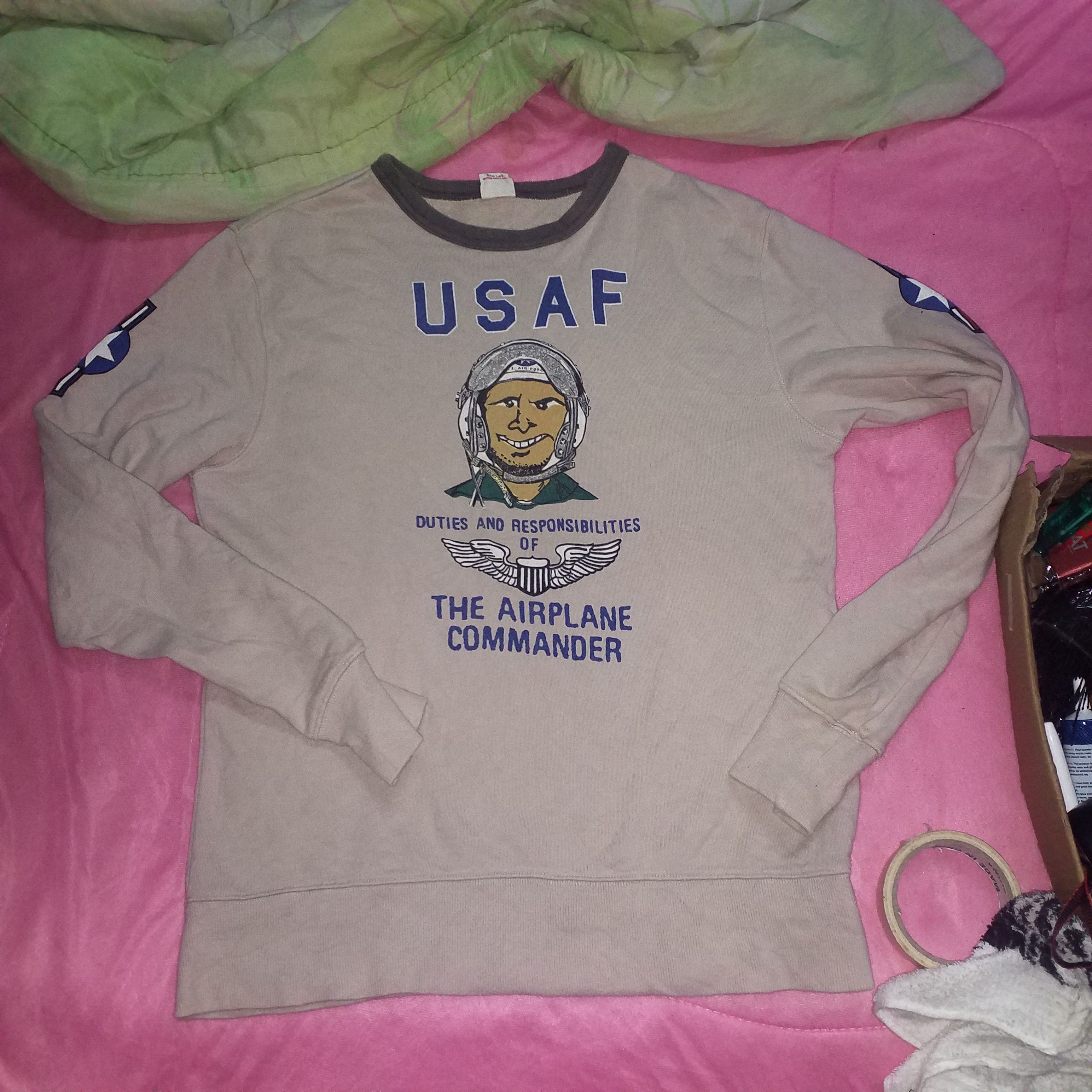 Japanese Brand USAF THE AIRPLANE COMMANDER Size US M / EU 48-50 / 2 - 1 Thumbnail