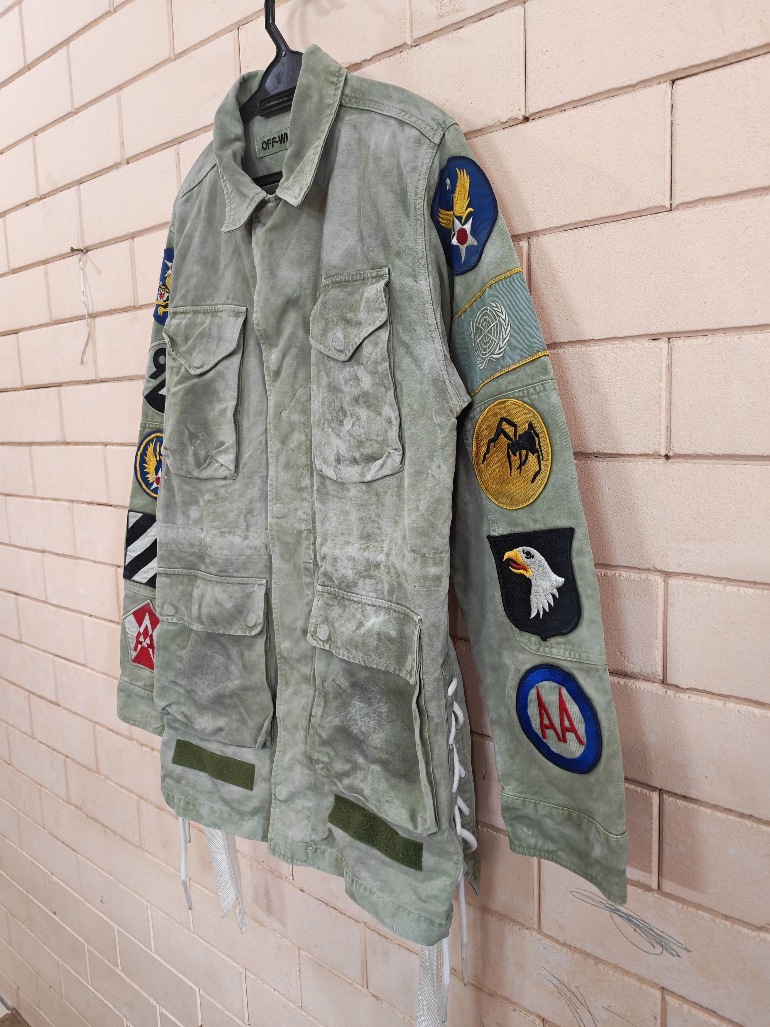 Off-White Off White Patches Field Military Jacket Size US XS / EU 42 / 0 - 2 Thumbnail