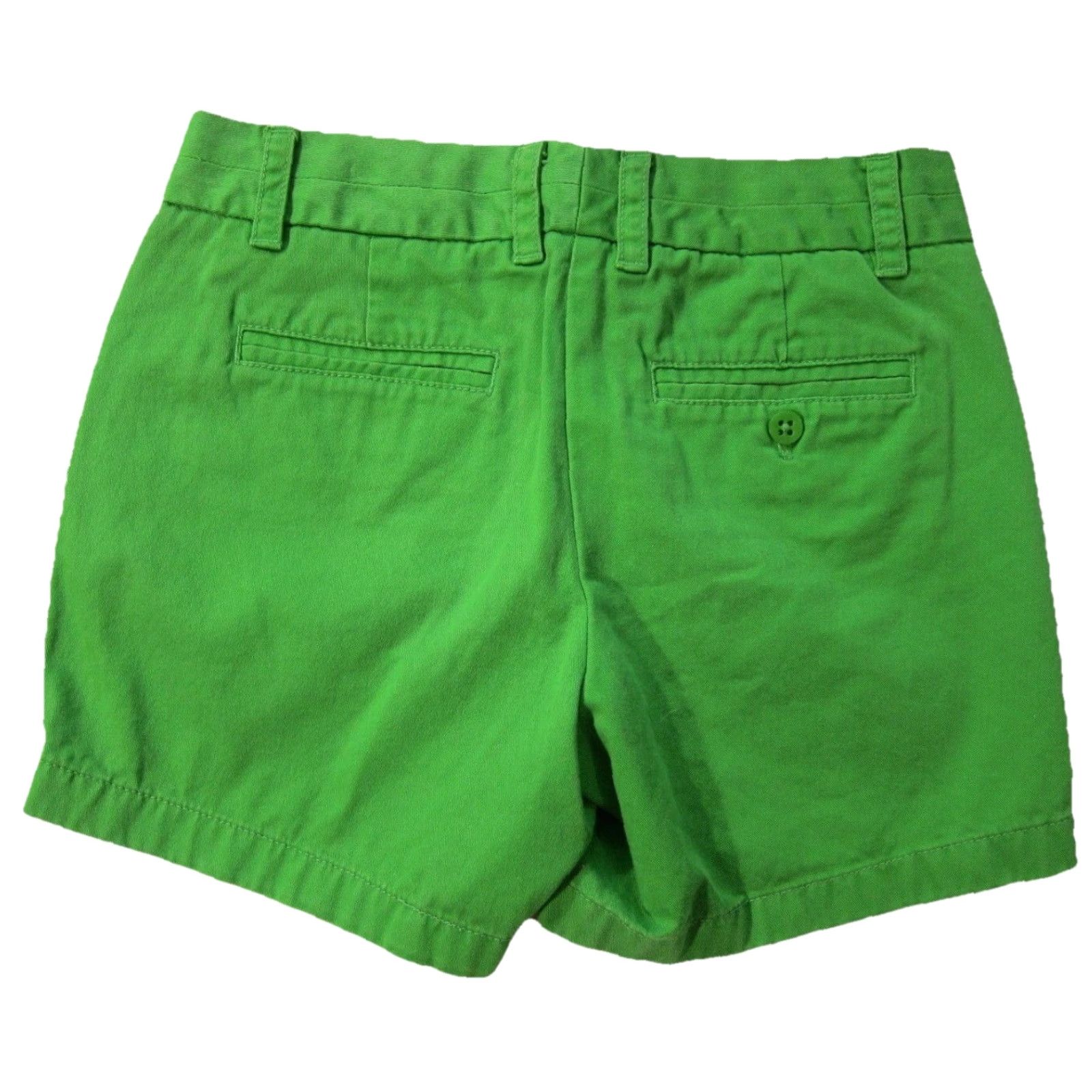 J.Crew J.Crew Bright Green 100% Cotton Flat Front Pocket Chino Short Women XS 28" Green, 5" Inseam, 36" HIP, 8.5" Rise, 4 Pockets, Regular, Short, Chino, 0 Size 26" / US 2 / IT 38 - 2 Thumbnail