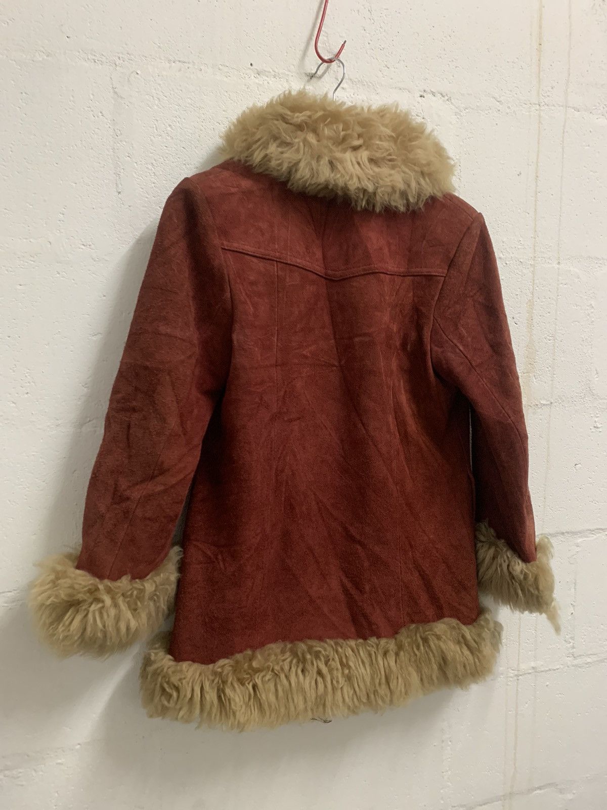 Japanese Brand Vintage 70s Suede Leather Fur Jacket Size S / US 4 / IT 40 - 7 Thumbnail