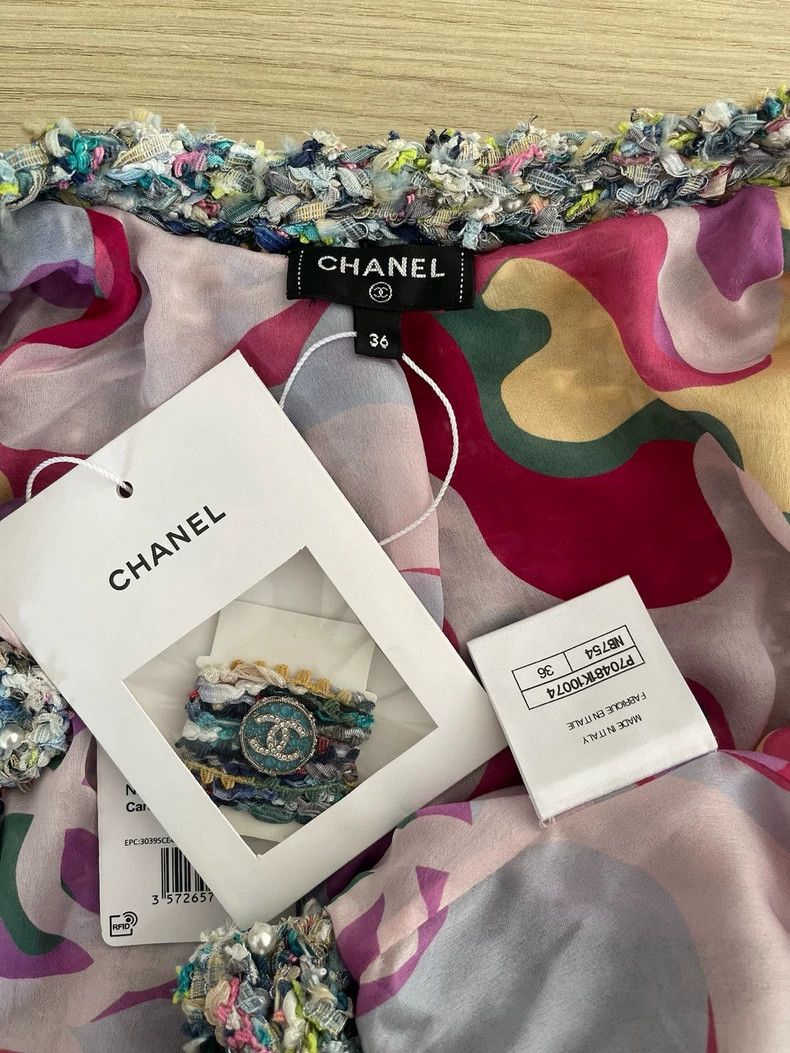 Chanel Chanel 21p blue pearl heavy industry woven jacket Size XS / US 0-2 / IT 36-38 - 3 Thumbnail