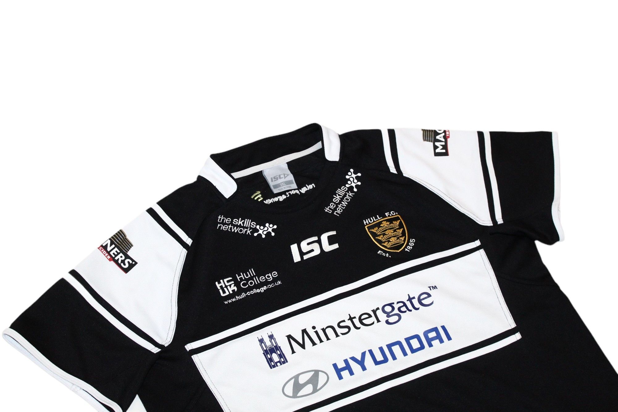 Vintage ISC RUGBY LEAGUE HULL FC HYUNDAI 2014/15 Jersey Size US XXL / EU 58 / 5 - 7 Thumbnail