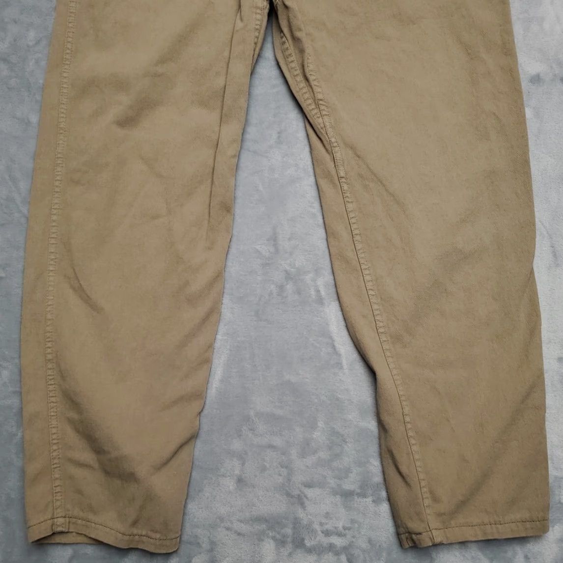 Gramicci VINTAGE Gramicci Pant Women S Khaki Beige Twill Elastic Waist Hiking Climbing READ Size 28" / US 6 / IT 42 - 2 Thumbnail