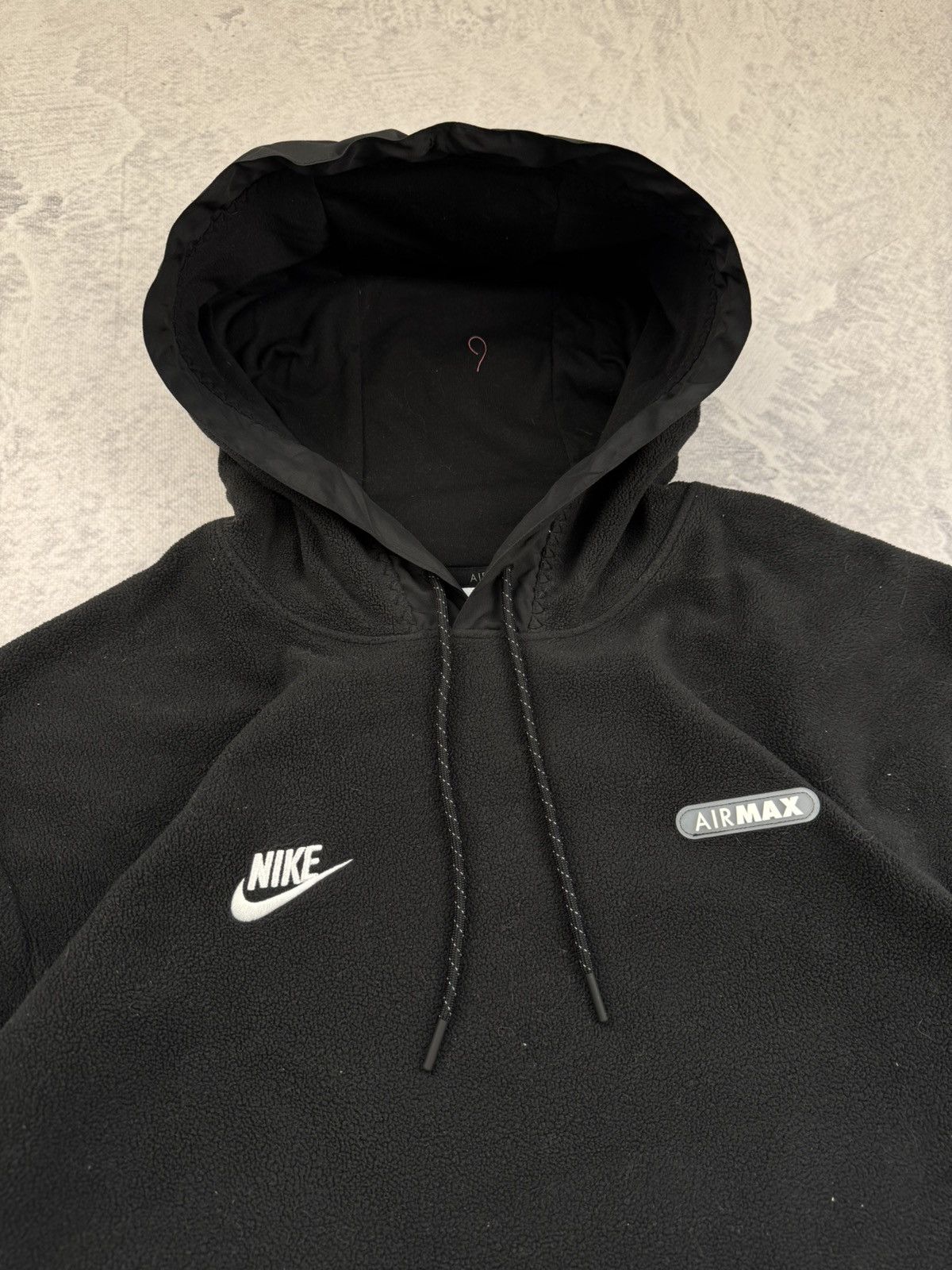 Nike × Vintage NIKE AIR MAX TEDDY VINTAGE CENTER LOGO OVERSIZE BOXY HOODIE Size US L / EU 52-54 / 3 - 4 Thumbnail