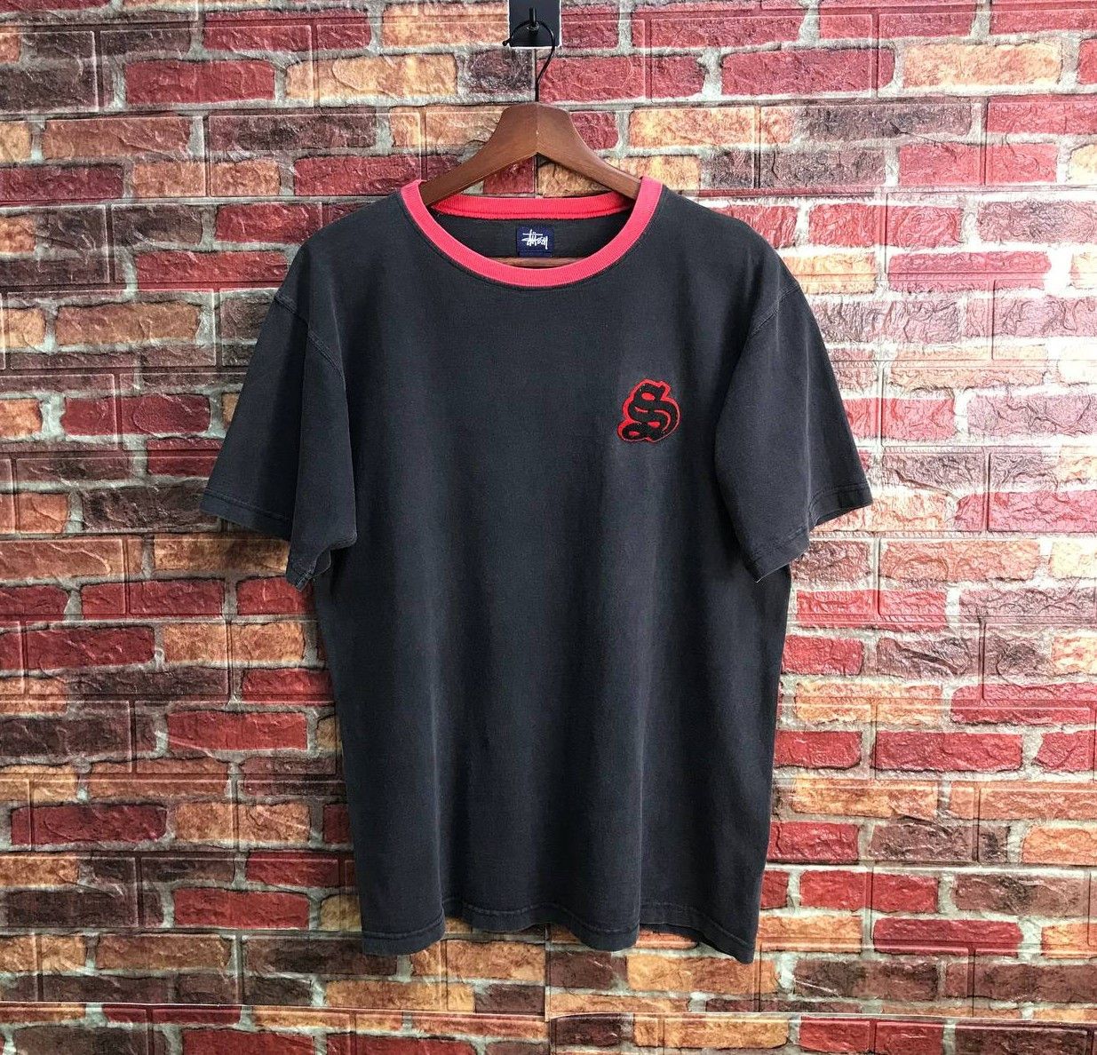 Stussy × Vintage RARE VINTAGE 90S STUSSY (S)SUPERMAN LOGO FADED BLACK REDNECK Size US M / EU 48-50 / 2 - 1 Thumbnail