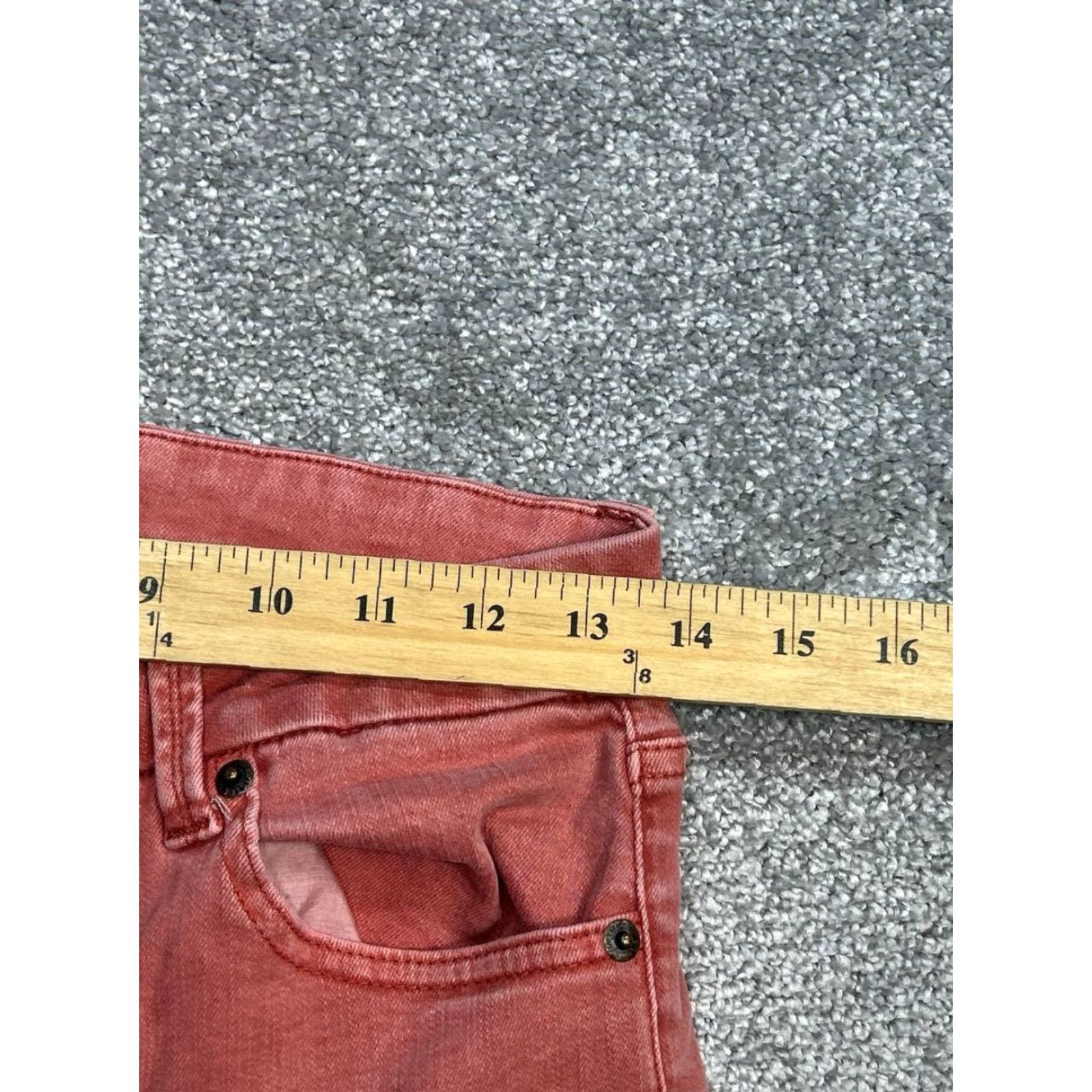 Pistola Pistola Drea Slim Straight Jeans Womens 28 Pink Cotton Scissor Cut Hem 282x5 Adult Women Regular Jeans Size 28" / US 6 / IT 42 - 5 Thumbnail