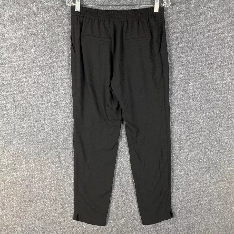 Zara Zara Basic Pants Women's Medium Drawstring Black Polyester M Size 28" / US 6 / IT 42 - 6 Thumbnail