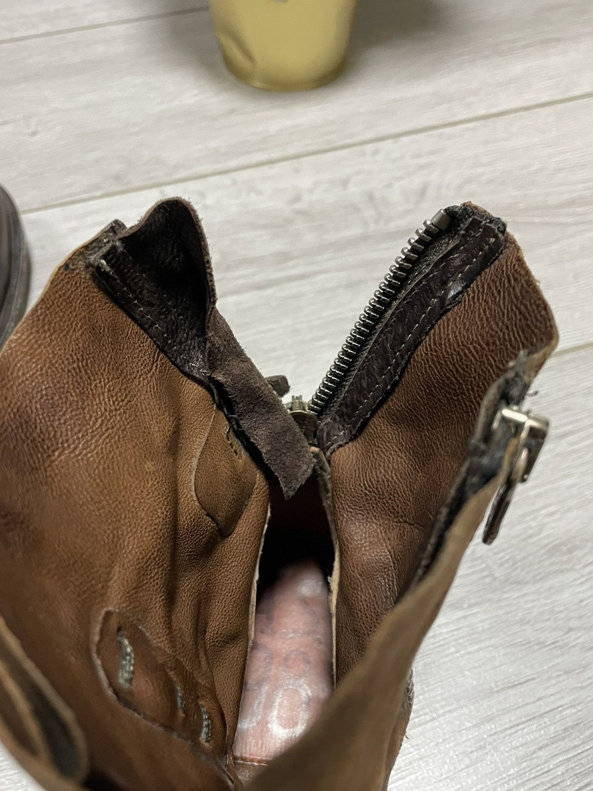 A.S.98 AS98 stitched engineered leather zip high boots eb0 Size US 9 / IT 39 - 8 Thumbnail