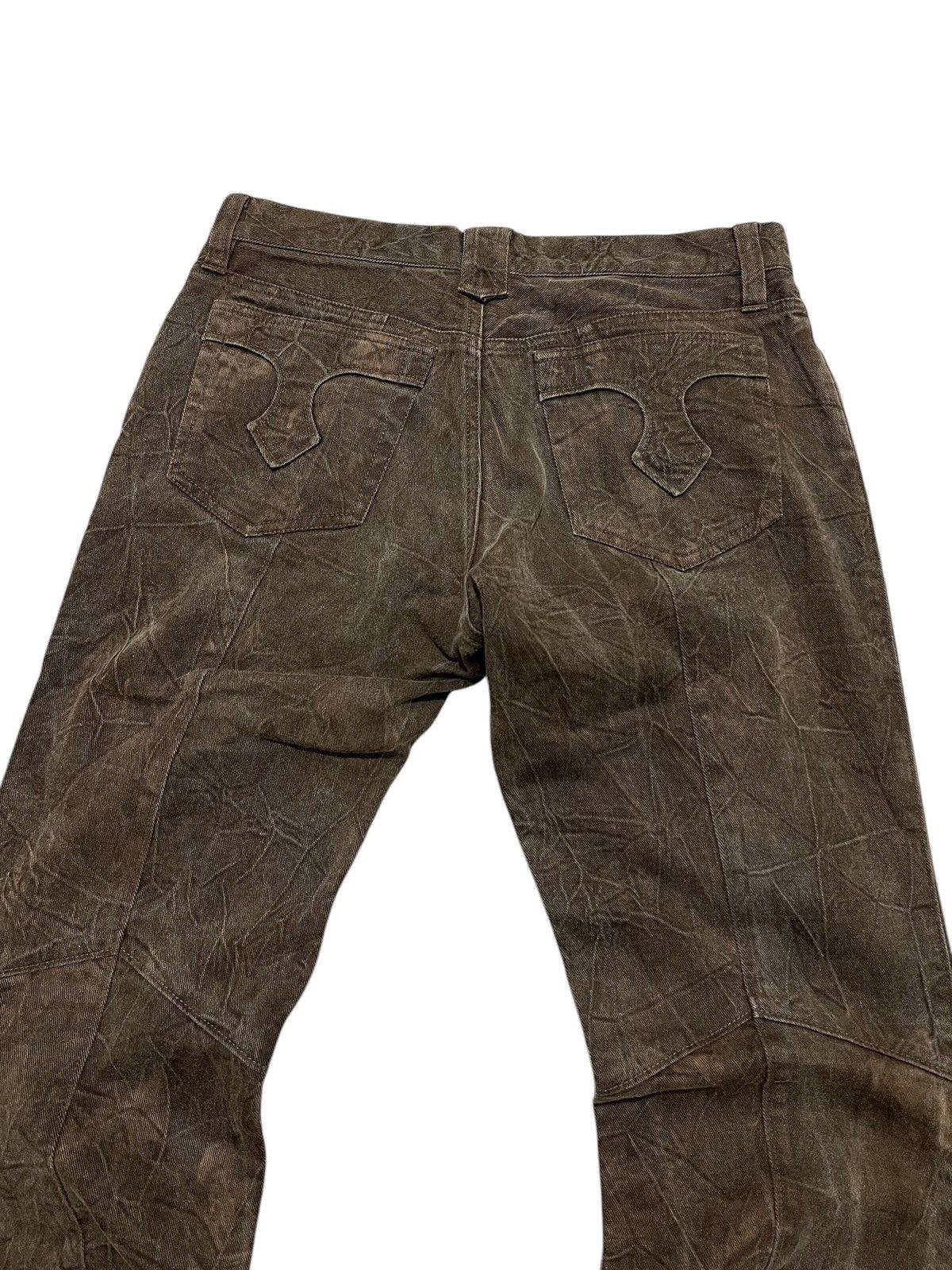 If Six Was Nine × Japanese Brand × Le Grande Bleu (L.G.B.) Nicole club distressed laces up denim pants Size US 31 - 5 Thumbnail