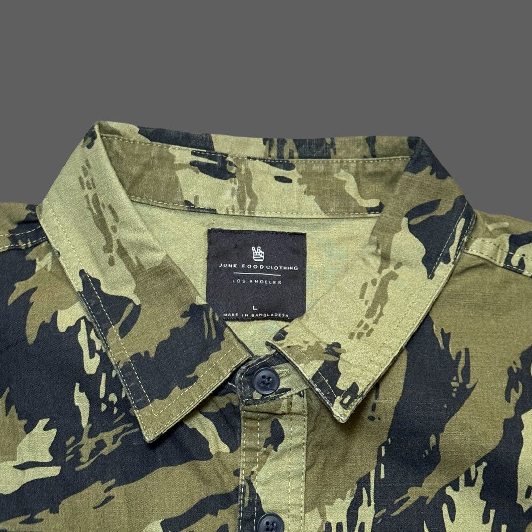 Other Junk Food Tame Oversized Camo Shirt Ivy Green Canvas L Size US L / EU 52-54 / 3 - 3 Thumbnail