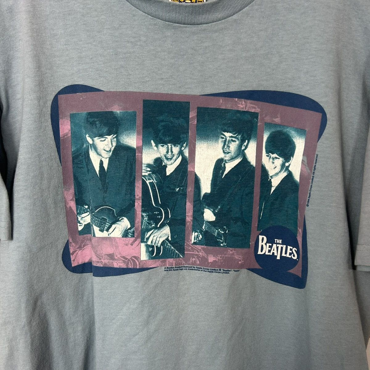 Vintage 1990s The Beatles Graphic Band T Shirt Size L Size US L / EU 52-54 / 3 - 3 Thumbnail