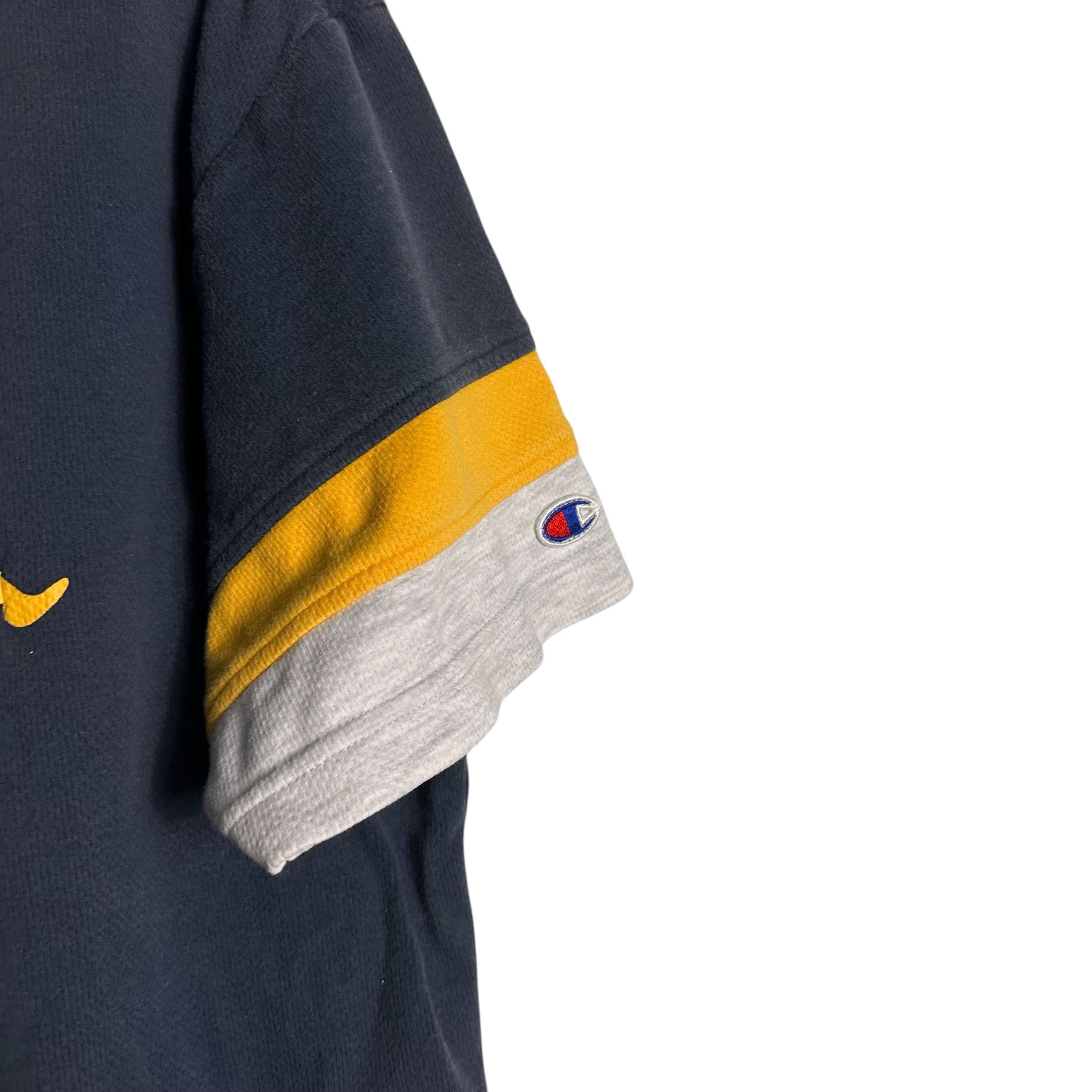 Champion 🔥RARE🔥Vintage Champion Half-Zip S/Sleeve Sweatshirt Size US L / EU 52-54 / 3 - 4 Thumbnail