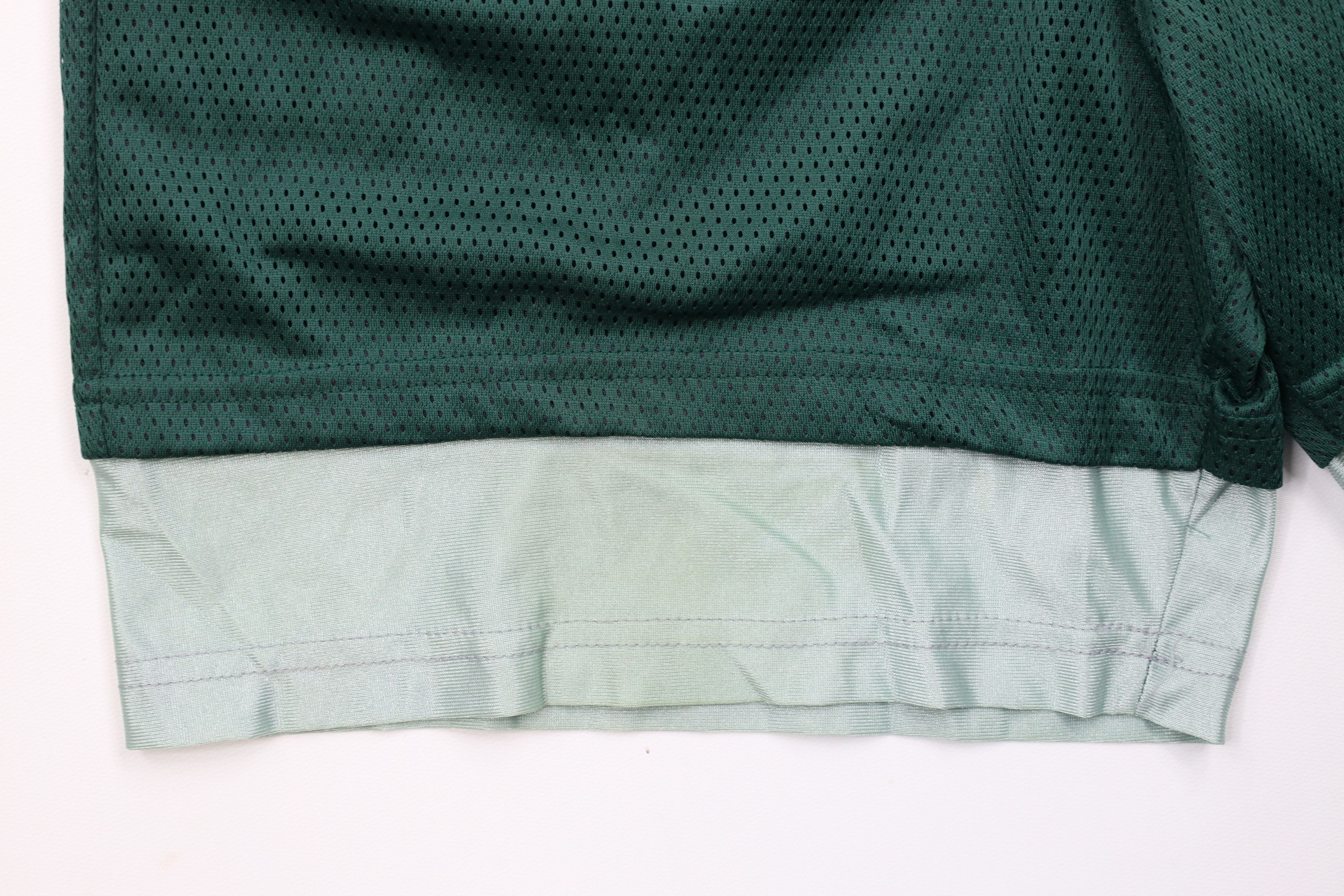 Vintage Vintage 90s Streetwear Layered Mesh Shorts Green Polyester Size US 32 / EU 48 - 3 Thumbnail