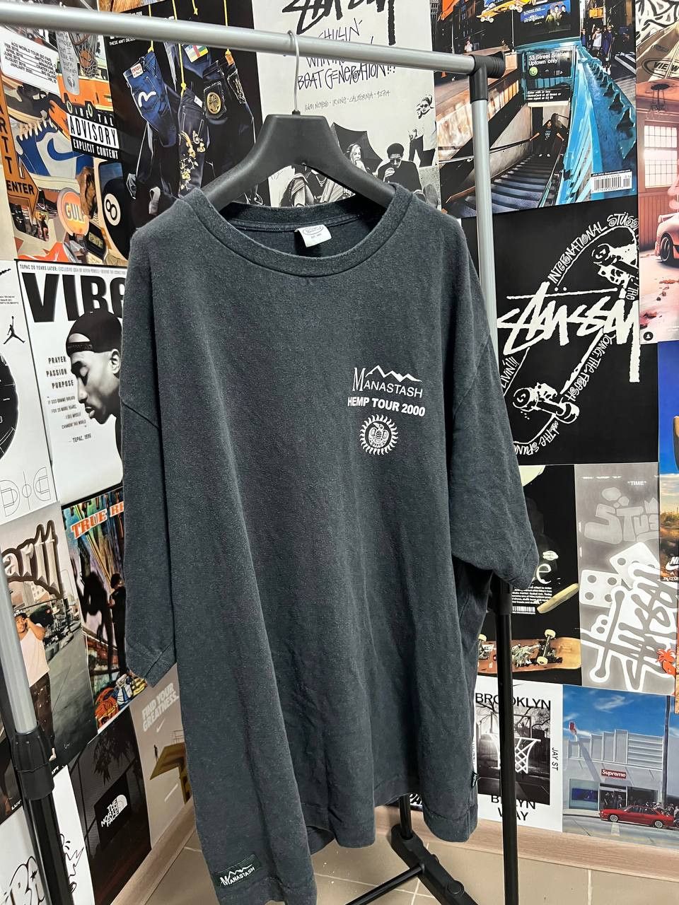 Japanese Brand Vintage Manastash Hemp Tour 2000 T-shirt JAPAN BRAND Size US XL / EU 56 / 4 - 2 Thumbnail