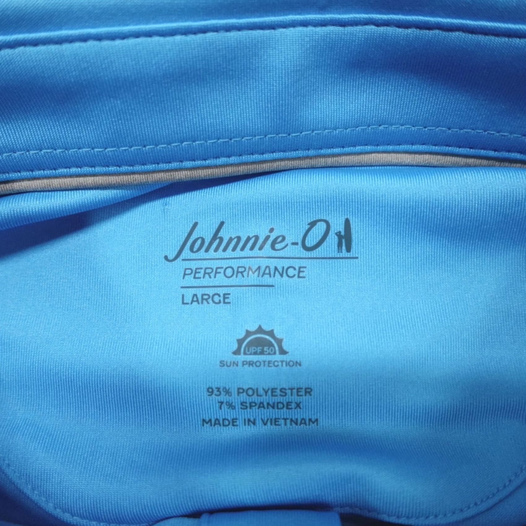 johnnie-O johnnie-O Birdie Golf Polo Performance Jersey Blue Men's Size L Majorca Size US L / EU 52-54 / 3 - 4 Thumbnail