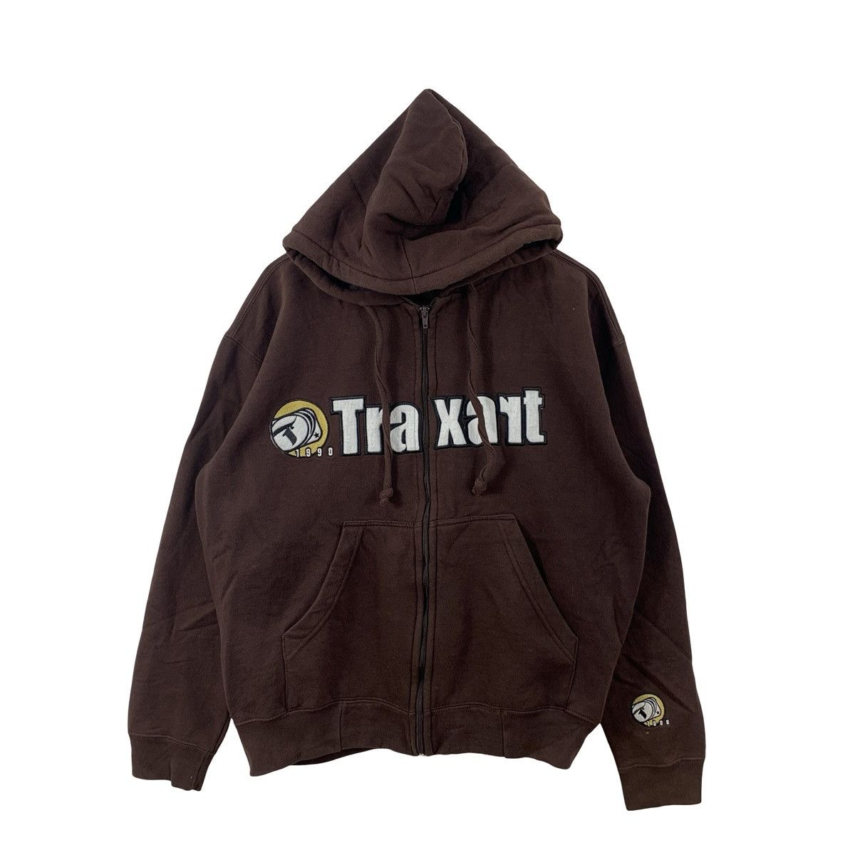Other TRAXART Full Zip Hoodie Embroidered Logo Spellout Streetwear Size US XXL / EU 58 / 5 - 1 Thumbnail