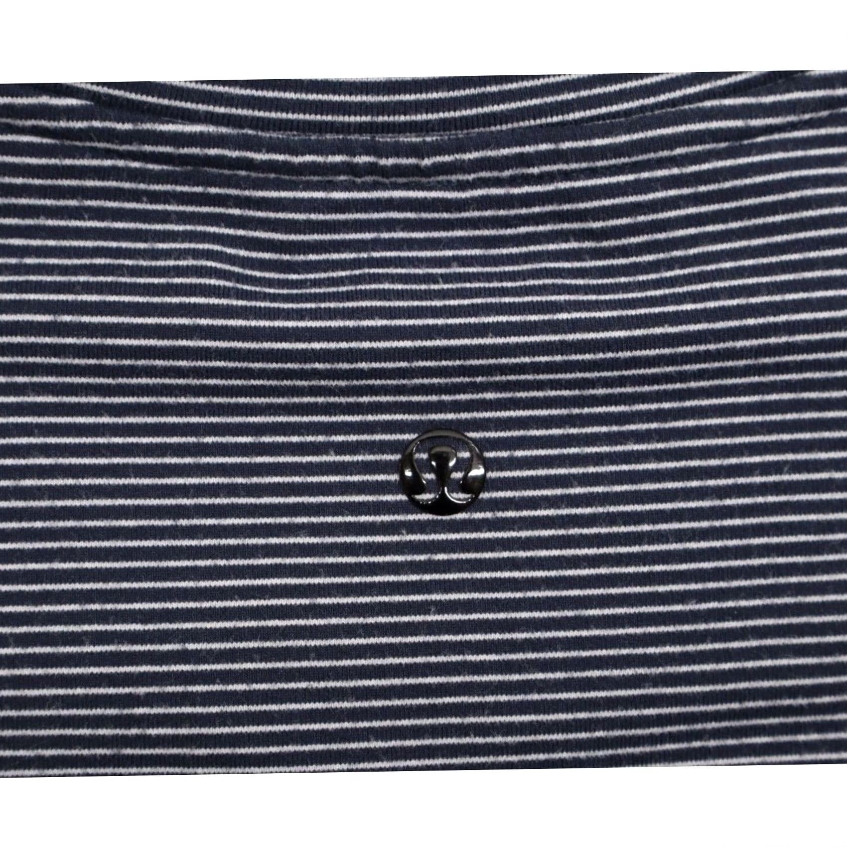 Lululemon Lululemon Speed Long Sleeve Shirt Mens Stripe Black/Silver Smooth M Size US M / EU 48-50 / 2 - 6 Thumbnail