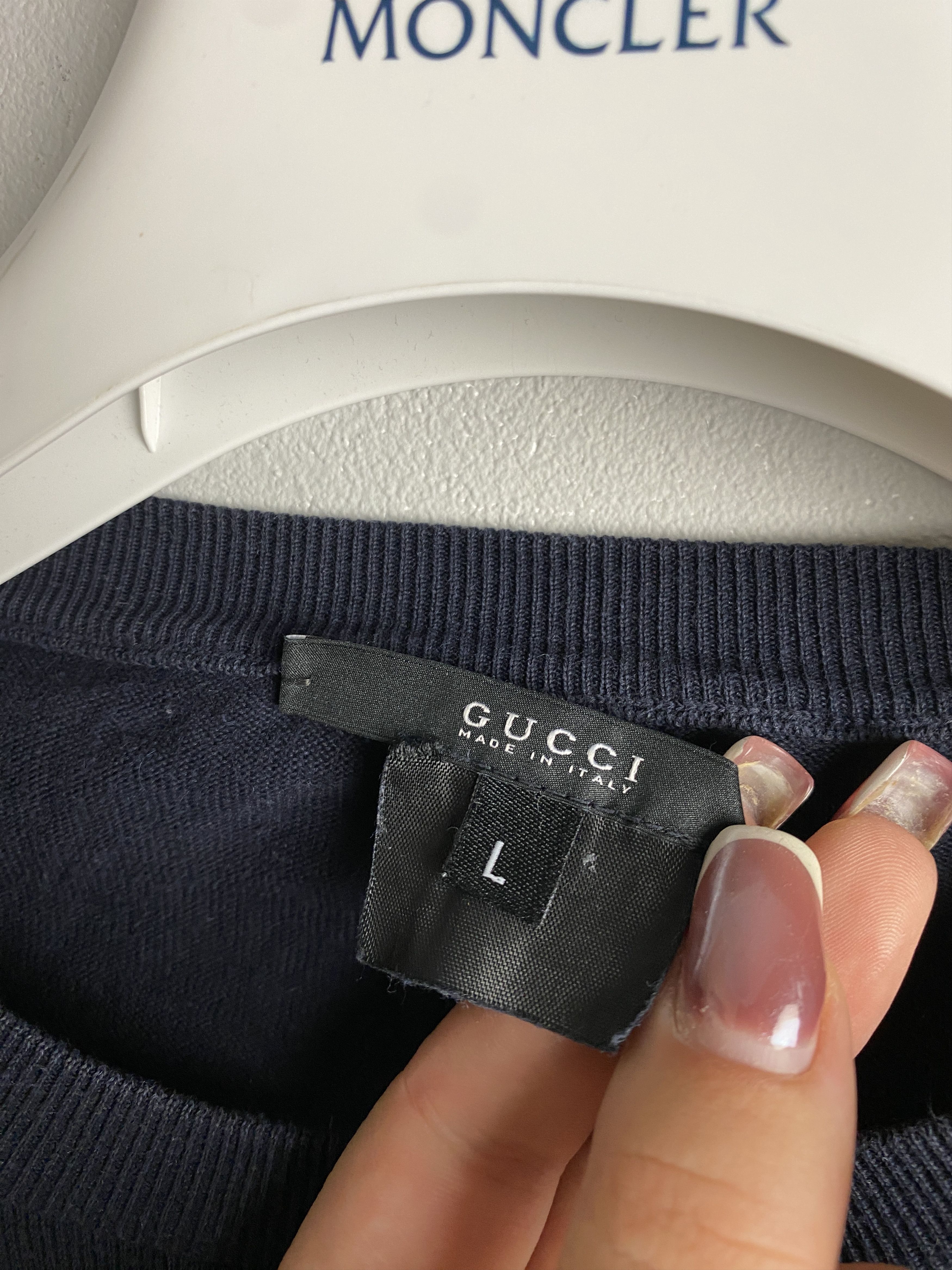 Gucci Gucci small logo sweater knitwear casual Size US L / EU 52-54 / 3 - 3 Thumbnail