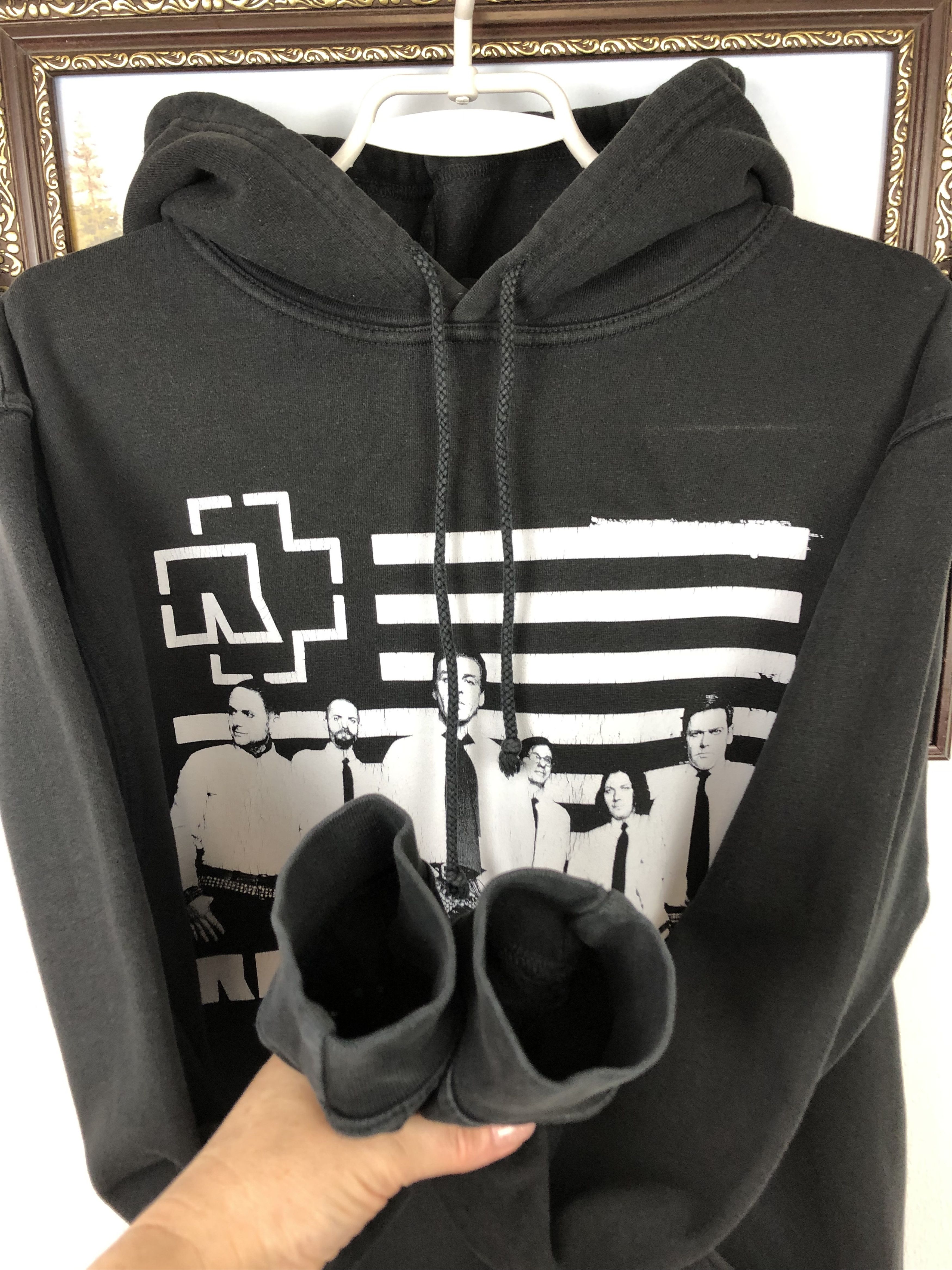 Vintage Vintage Rammstein Band Hoodie Over Print Jacket Mens Tee Size US M / EU 48-50 / 2 - 9 Thumbnail