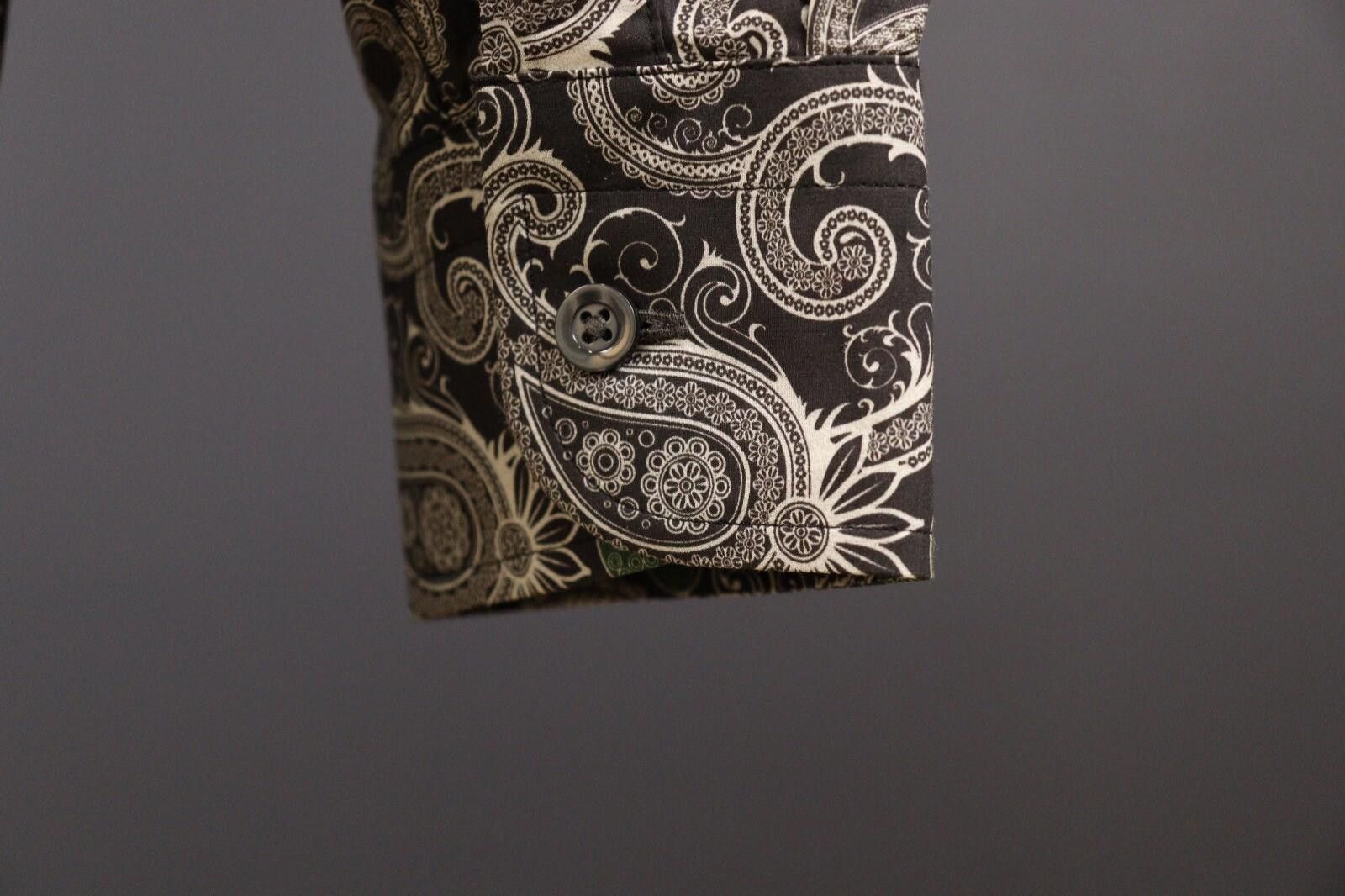 J.Lindeberg J. Lindeberg Slim Fit Paisley Jacquard Down Shirt Size XL Size US XL / EU 56 / 4 - 8 Thumbnail
