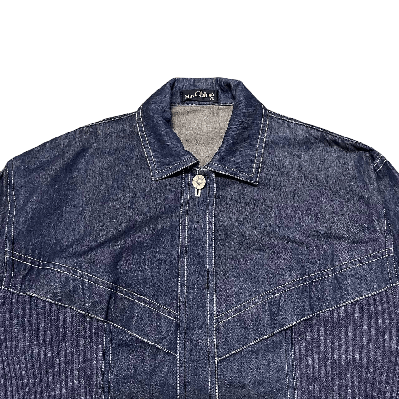 Chloe Vintage Miss Chloe Denim Jacket Size S / US 4 / IT 40 - 2 Thumbnail