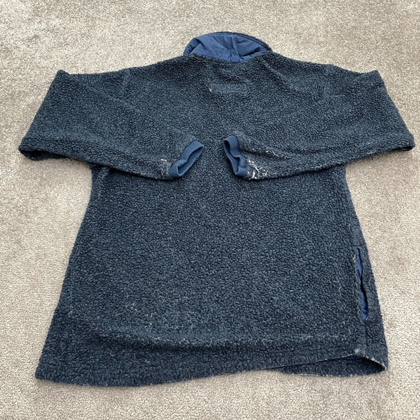 Vintage Columbia Fleece Jacket Unisex Medium Blue 1/4 Zip Raglan Pocket Pullover Outdoor Casual Travel Size US M / EU 48-50 / 2 - 2 Thumbnail