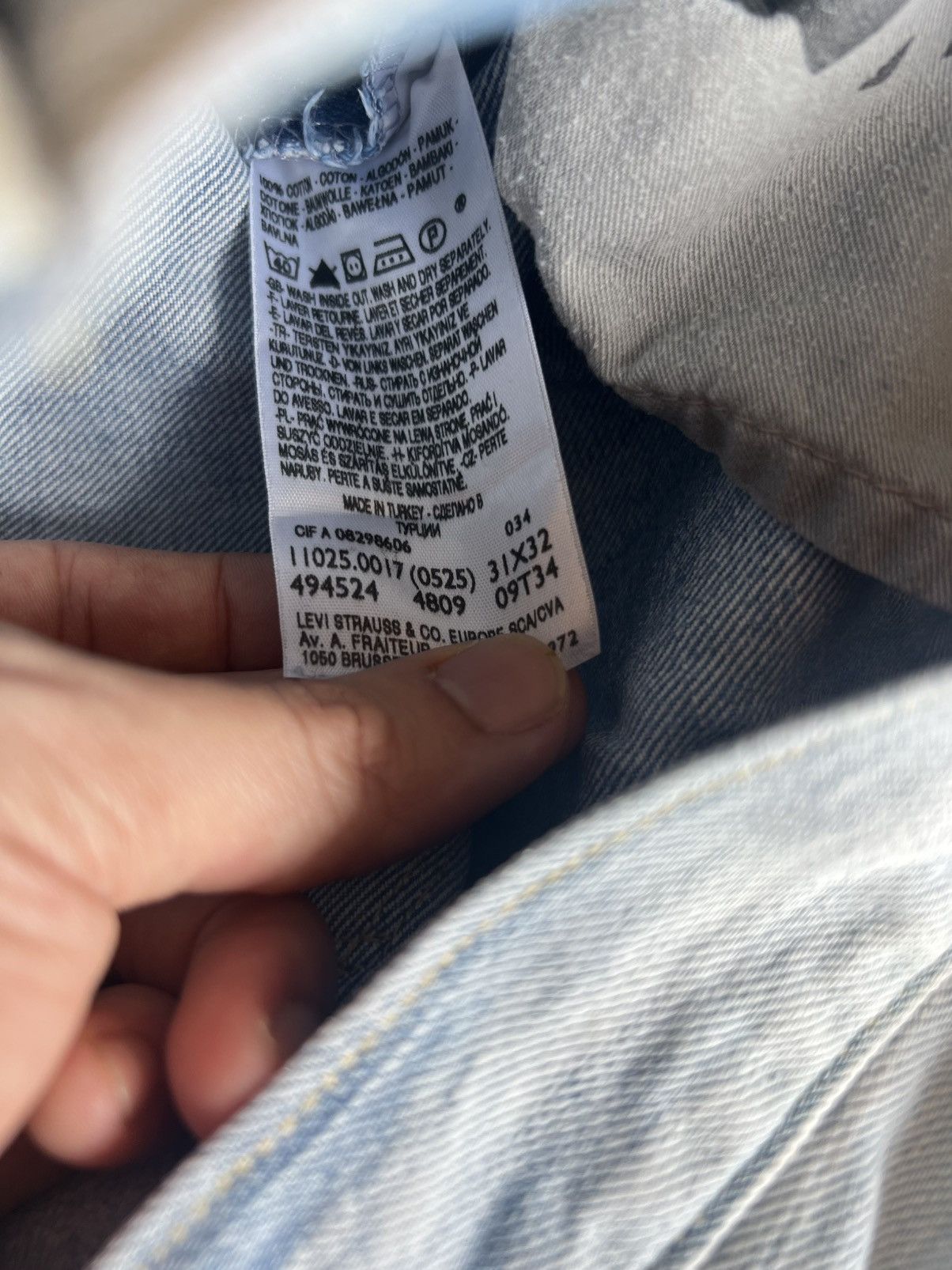 Levi's Levis Engineered Jeans Buckle Back Tag W31 Actual 32x32.5 Size US 31 - 9 Thumbnail